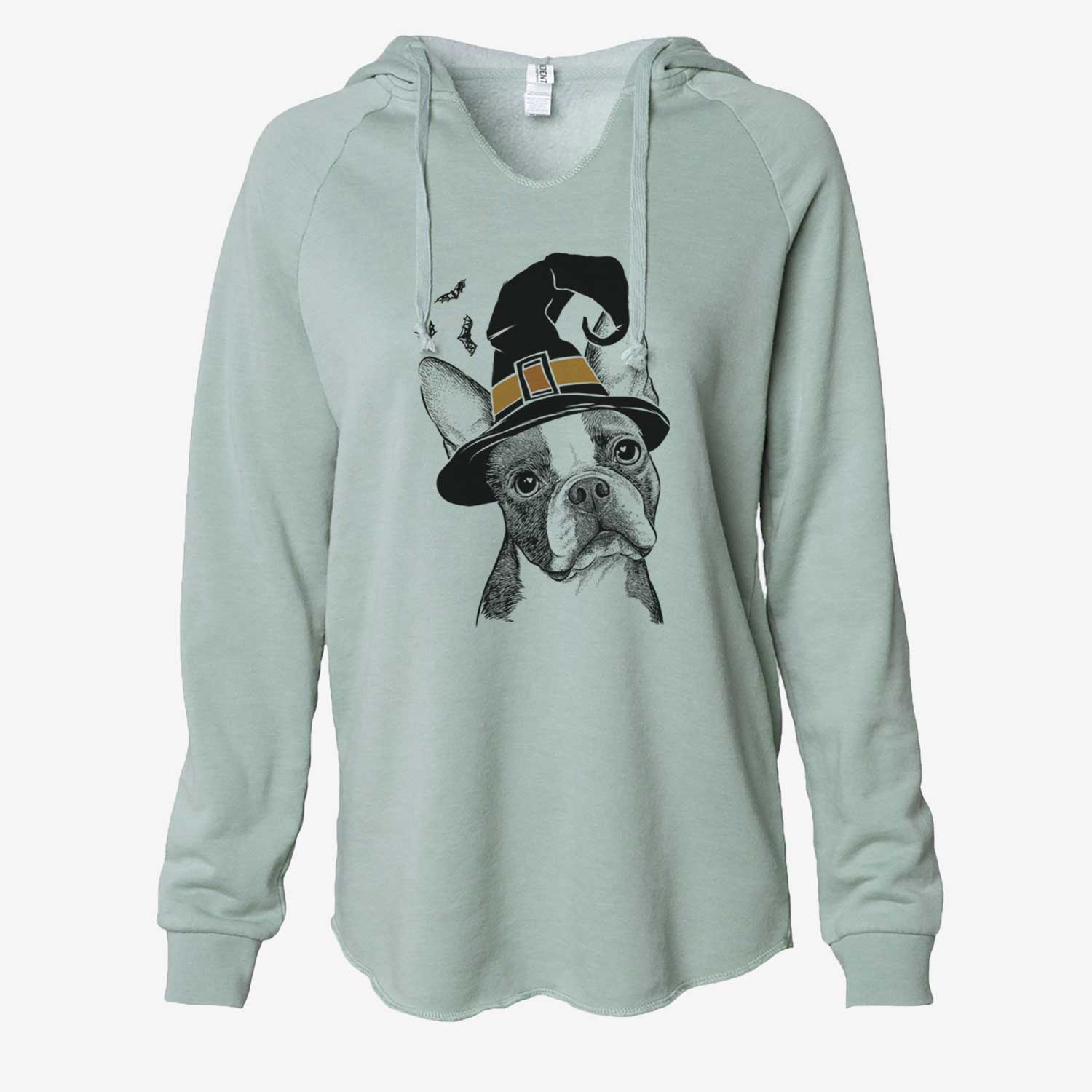 Witch Dee Dee the Boston Terrier - Cali Wave Hooded Sweatshirt