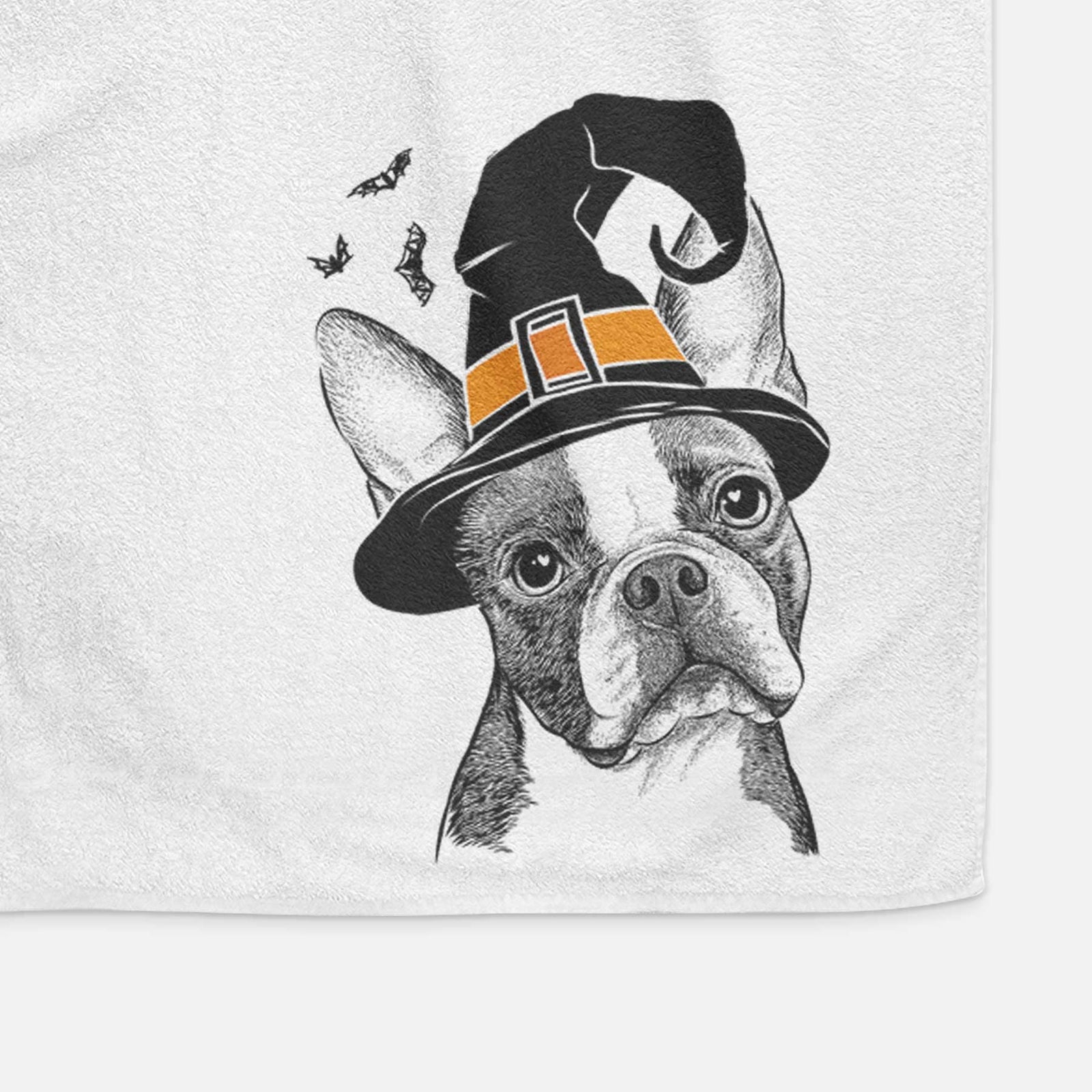 Dee Dee the Boston Terrier Decorative Hand Towel