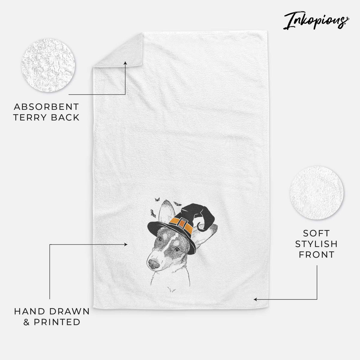 Dexter the Corgi Decorative Hand Towel