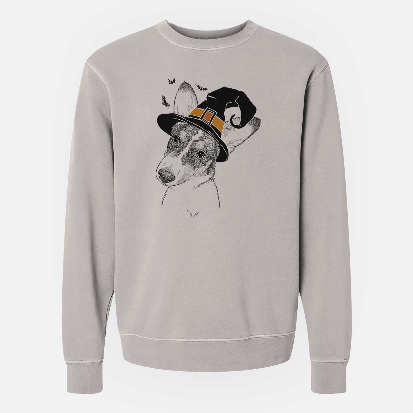 Witch Dexter the Corgi - Unisex Pigment Dyed Crew Sweatshirt