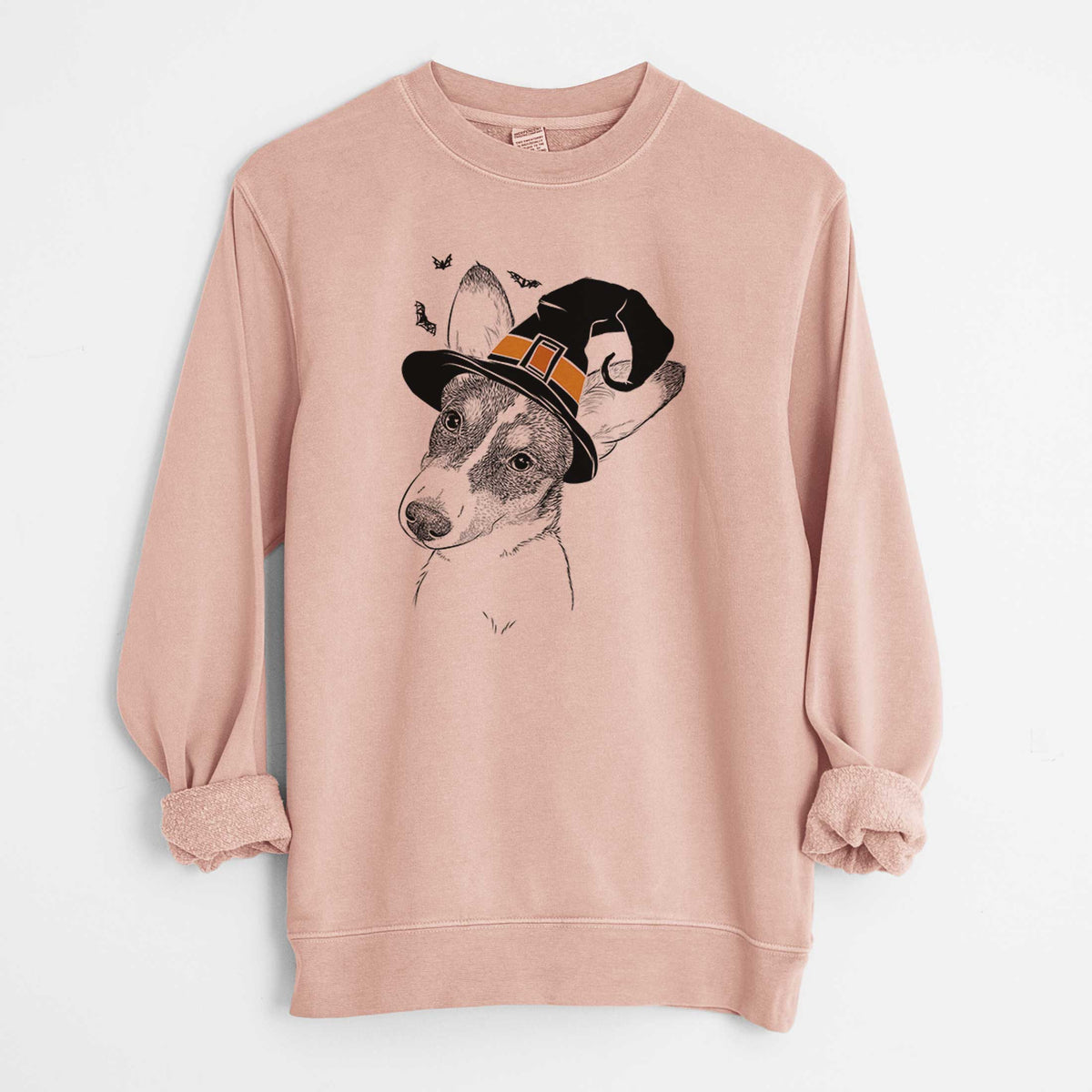 Witch Dexter the Corgi - Unisex Pigment Dyed Crew Sweatshirt