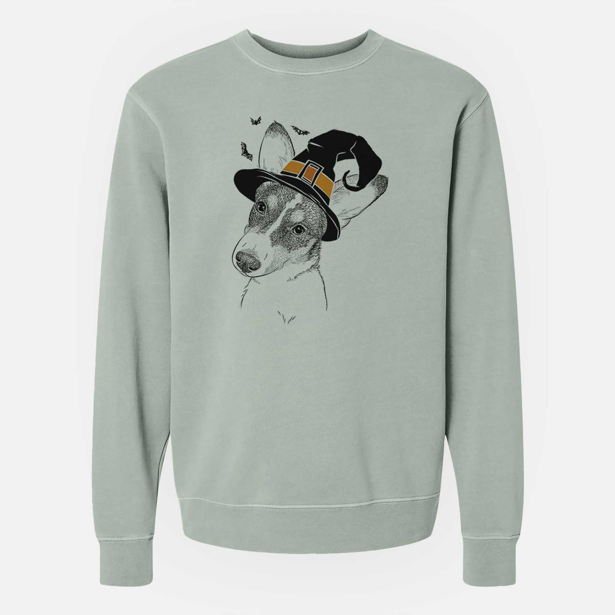 Witch Dexter the Corgi - Unisex Pigment Dyed Crew Sweatshirt