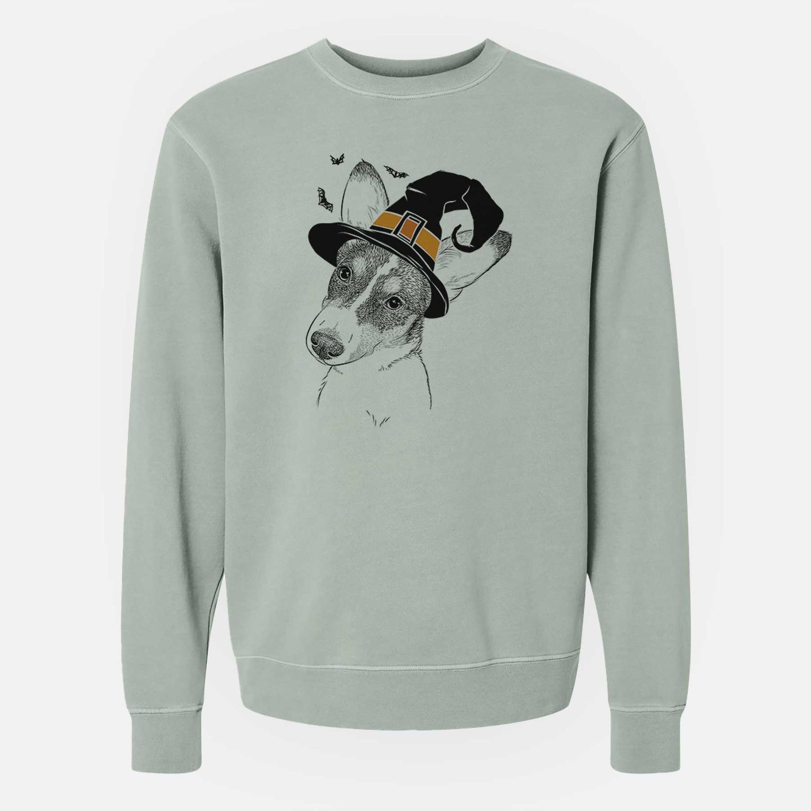 Witch Dexter the Corgi - Unisex Pigment Dyed Crew Sweatshirt