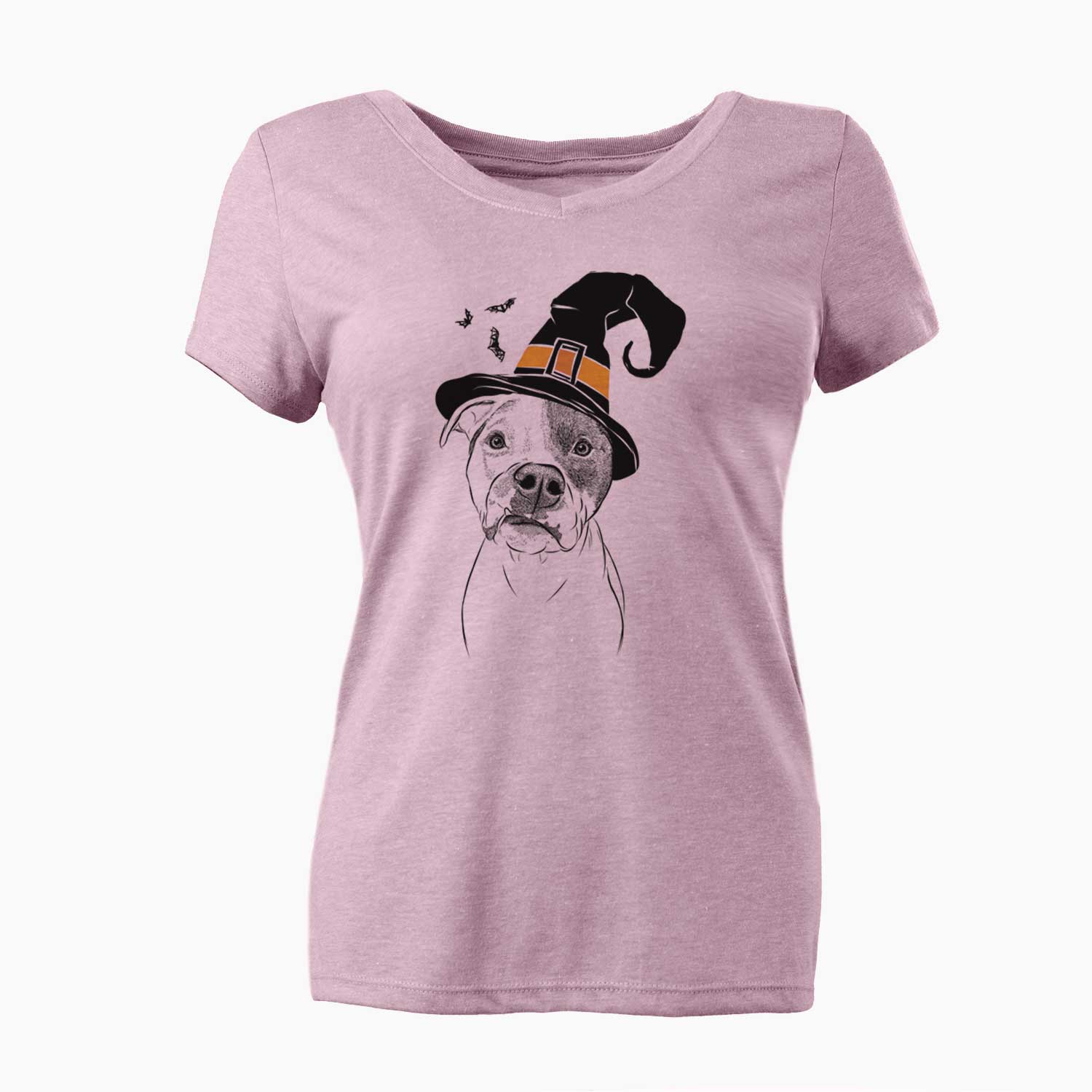 Witch Dexter the Pitbull - Women's V-neck Shirt