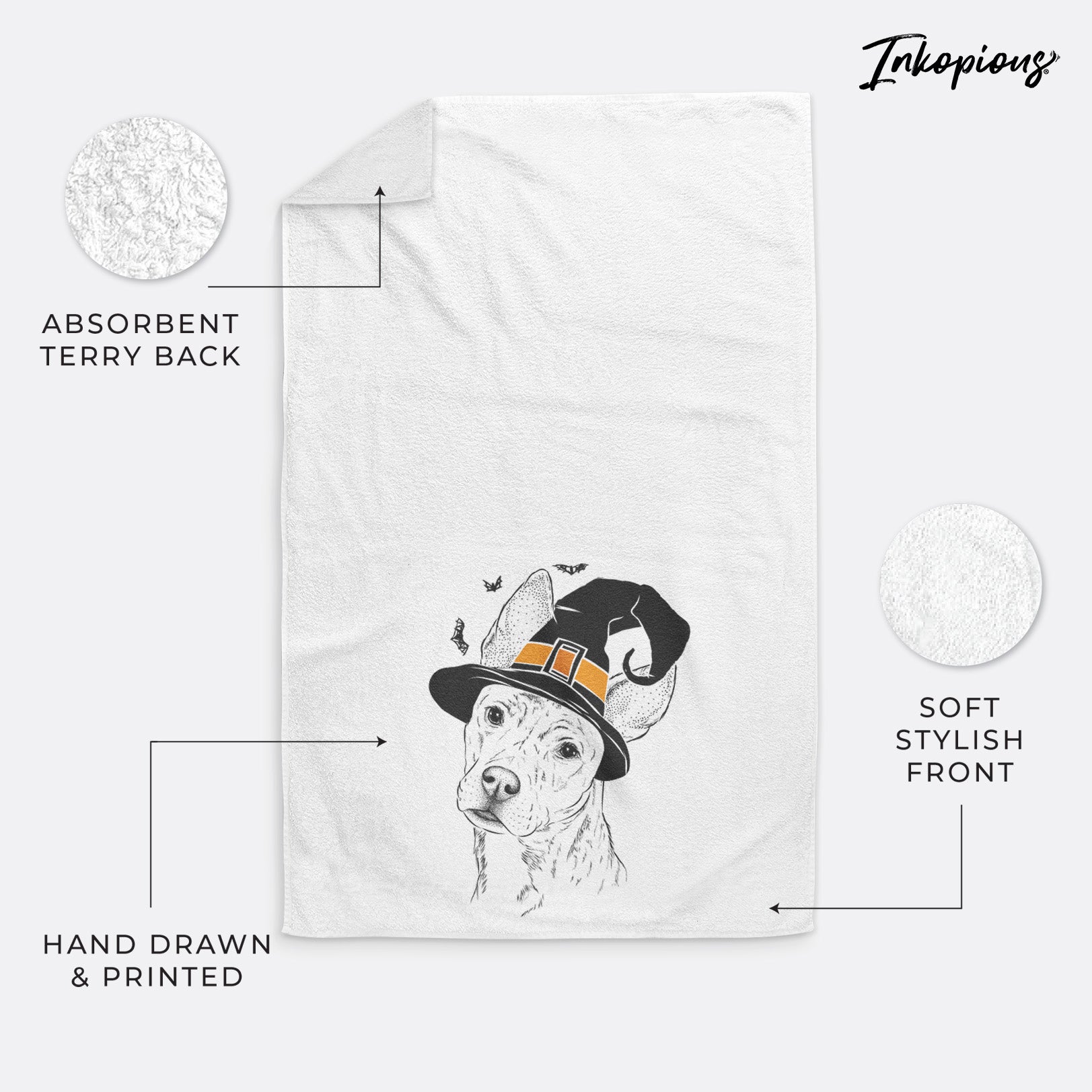 Diesel the Mixed Breed Decorative Hand Towel