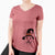 Witch Dinghy the Mixed Breed - Women's V-neck Shirt