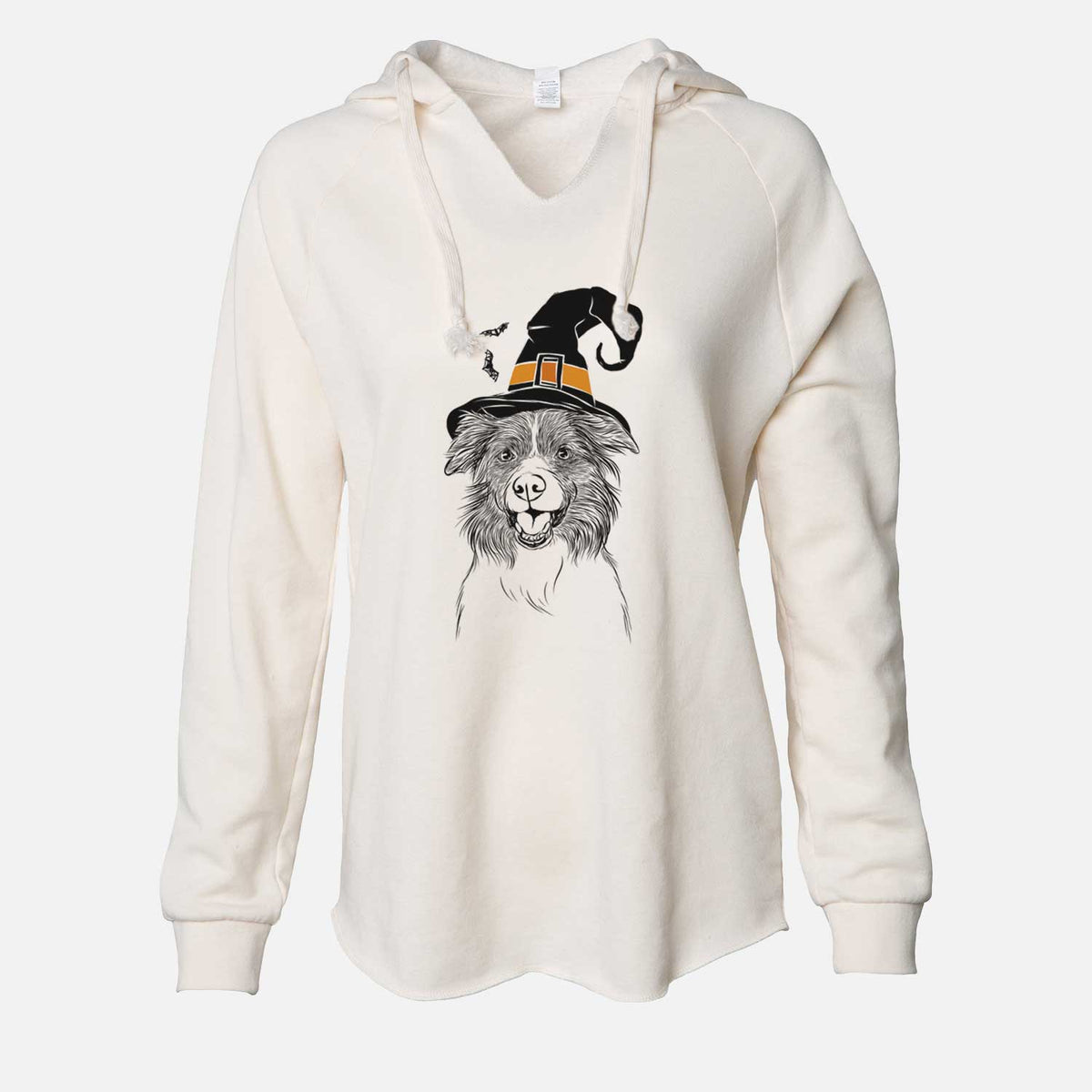 Witch Dizzy the Border Collie - Cali Wave Hooded Sweatshirt