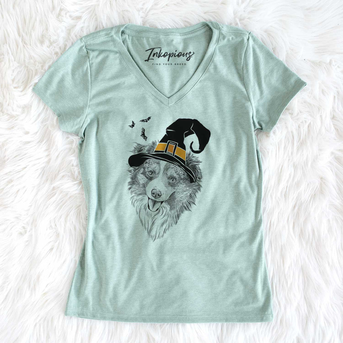 Witch Doc the Mini Aussie - Women's V-neck Shirt