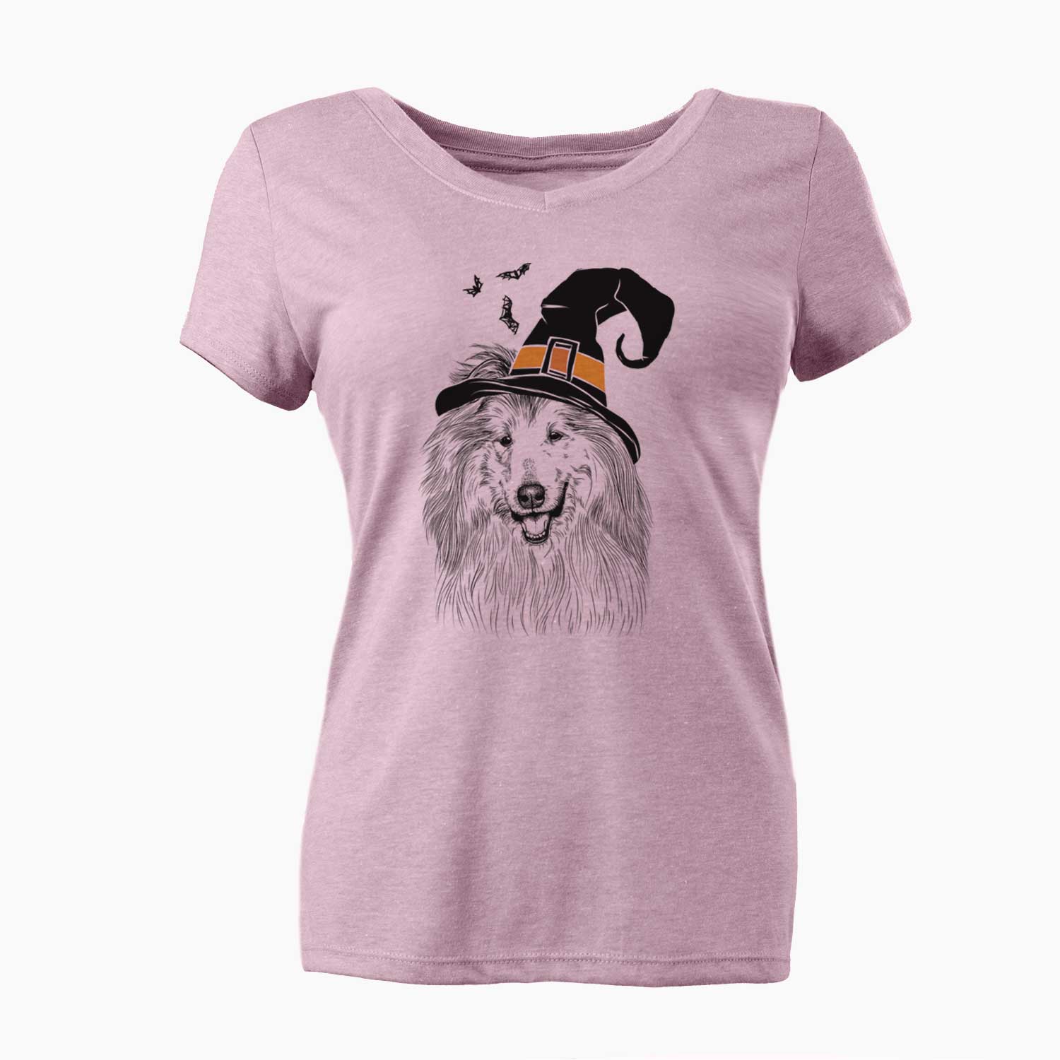 Witch Donnan the Rough Collie - Women's V-neck Shirt