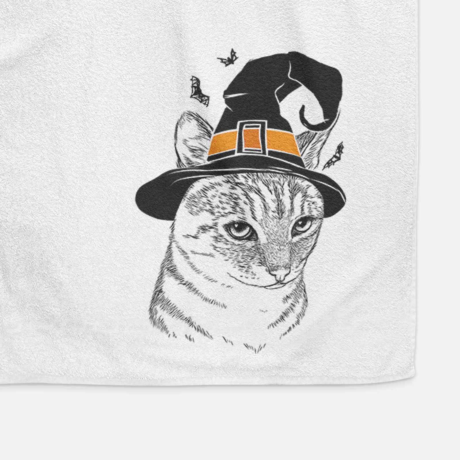 Dora the Tabby Cat Decorative Hand Towel