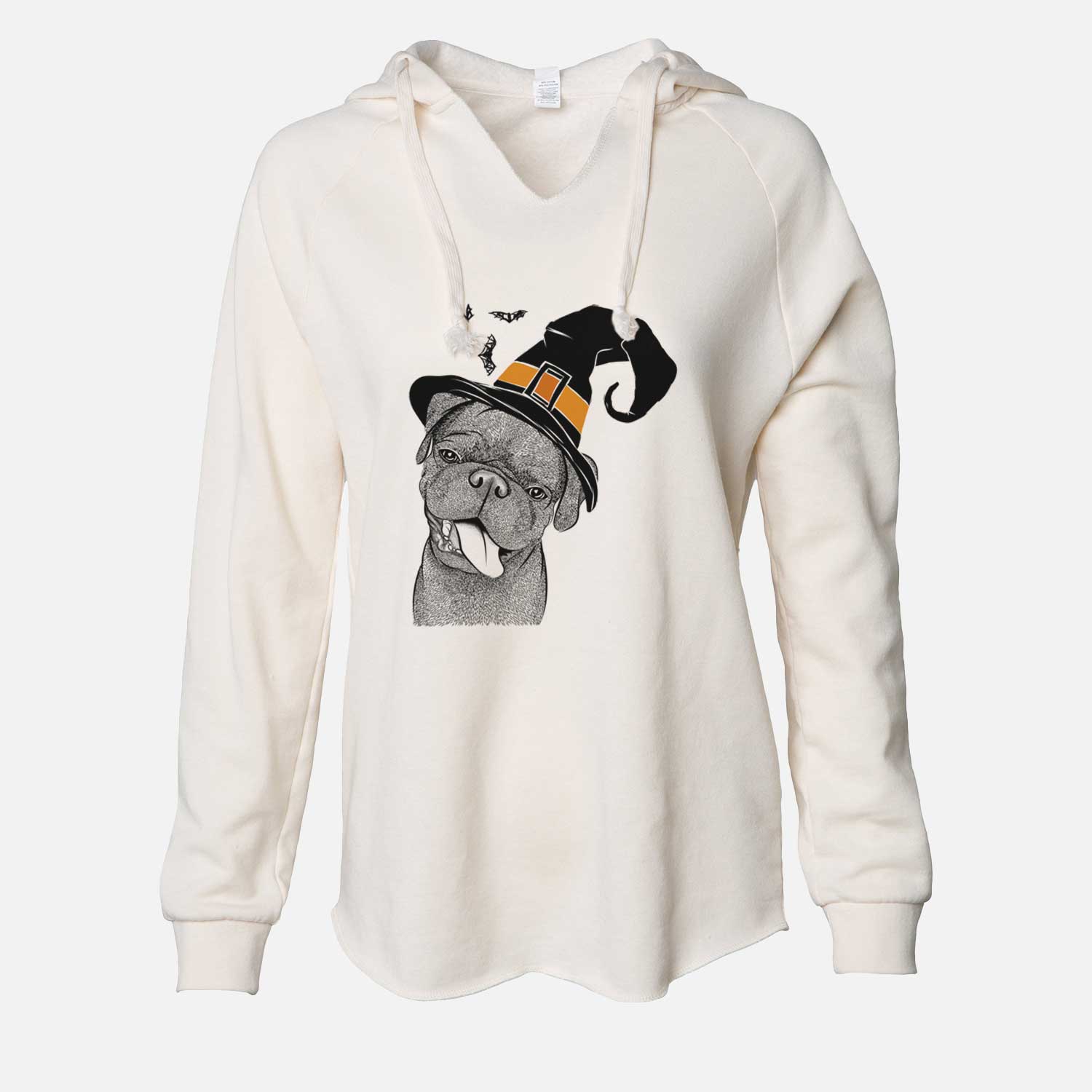 Witch Dudley Danger the Pug - Cali Wave Hooded Sweatshirt