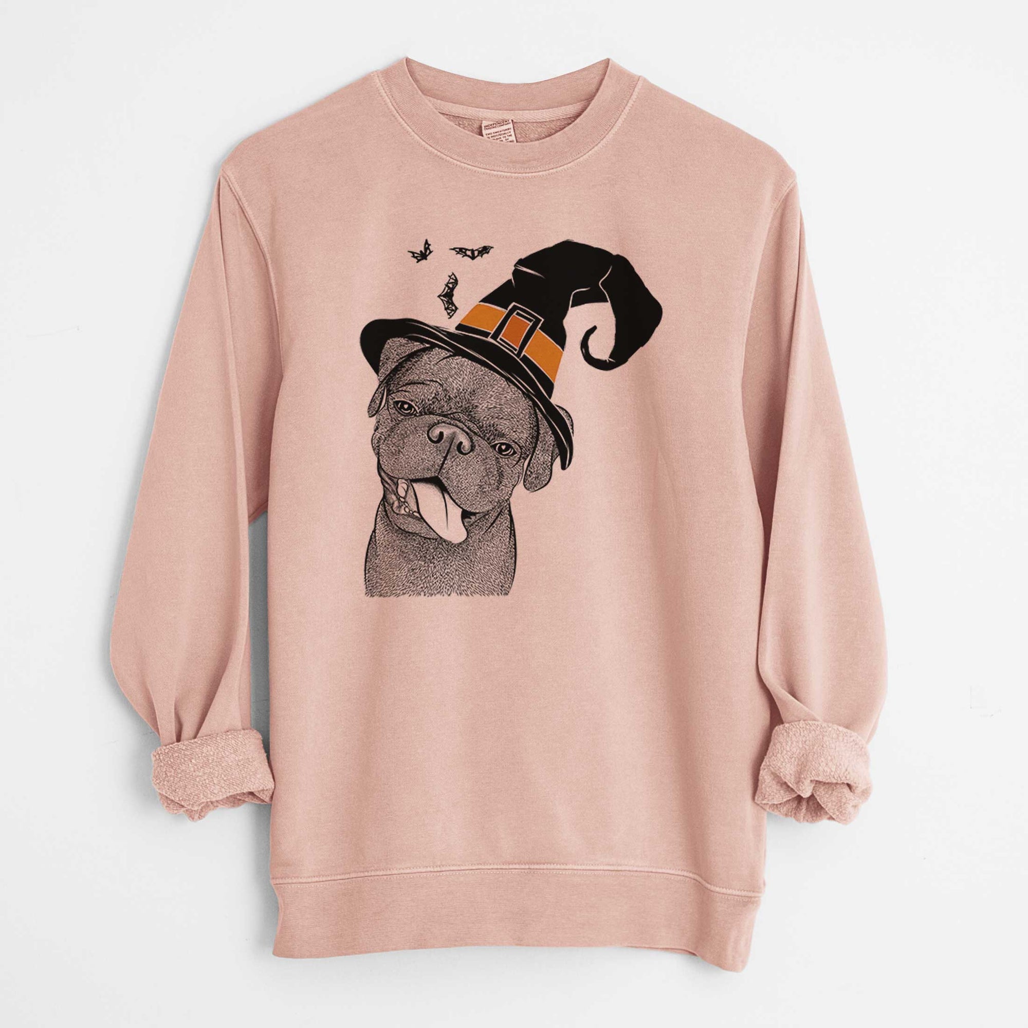 Witch Dudley Danger the Pug - Unisex Pigment Dyed Crew Sweatshirt