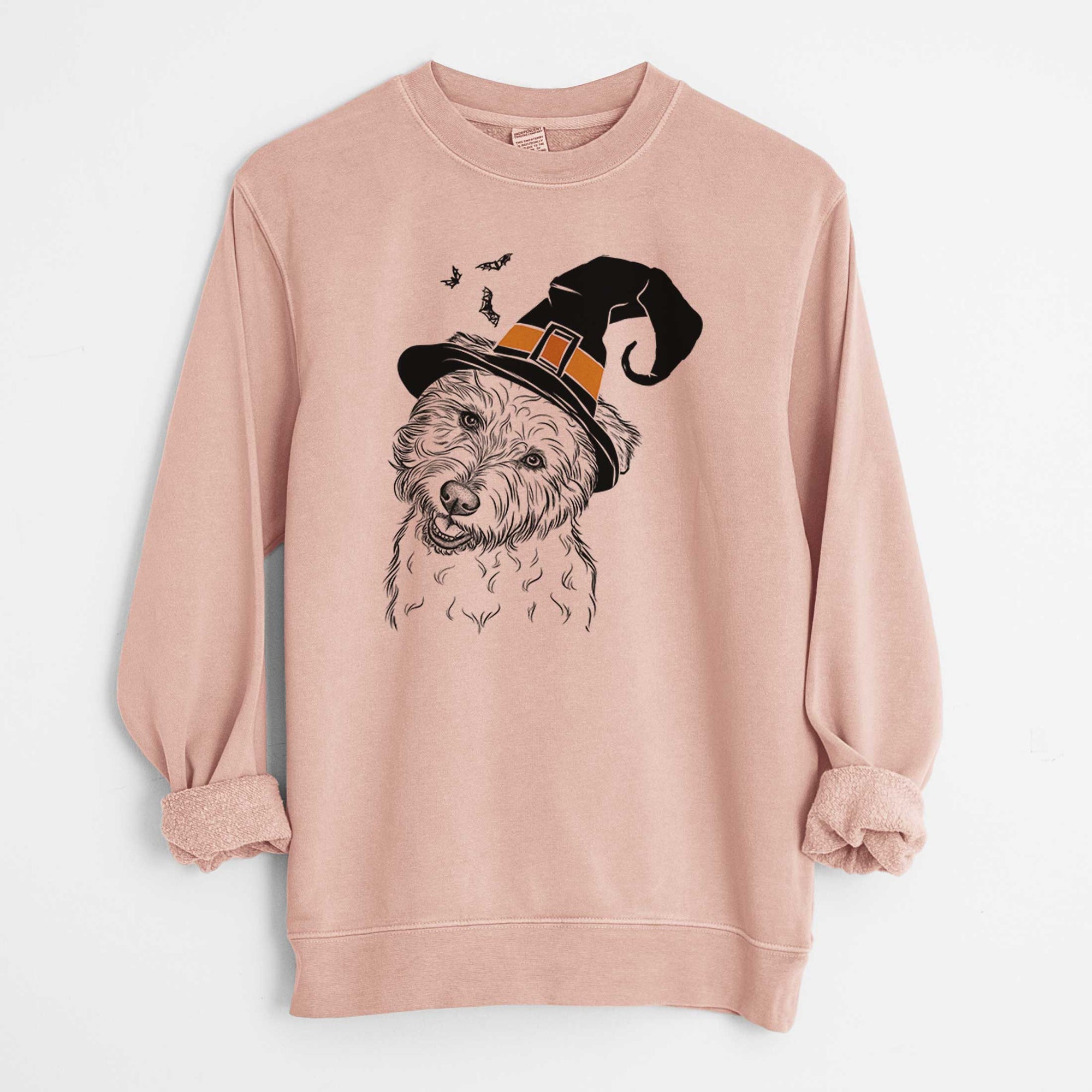 Witch Duffy the Glen of Imaal Terrier - Unisex Pigment Dyed Crew Sweatshirt