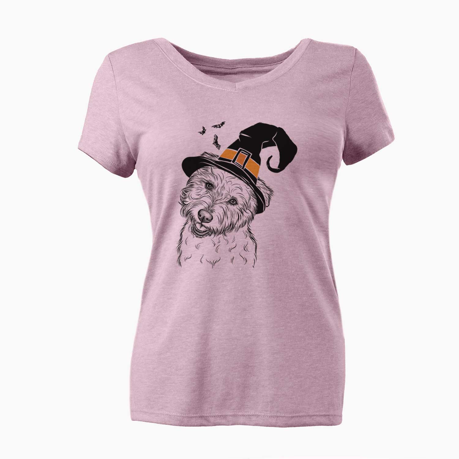 Witch Duffy the Glen of Imaal Terrier - Women's V-neck Shirt