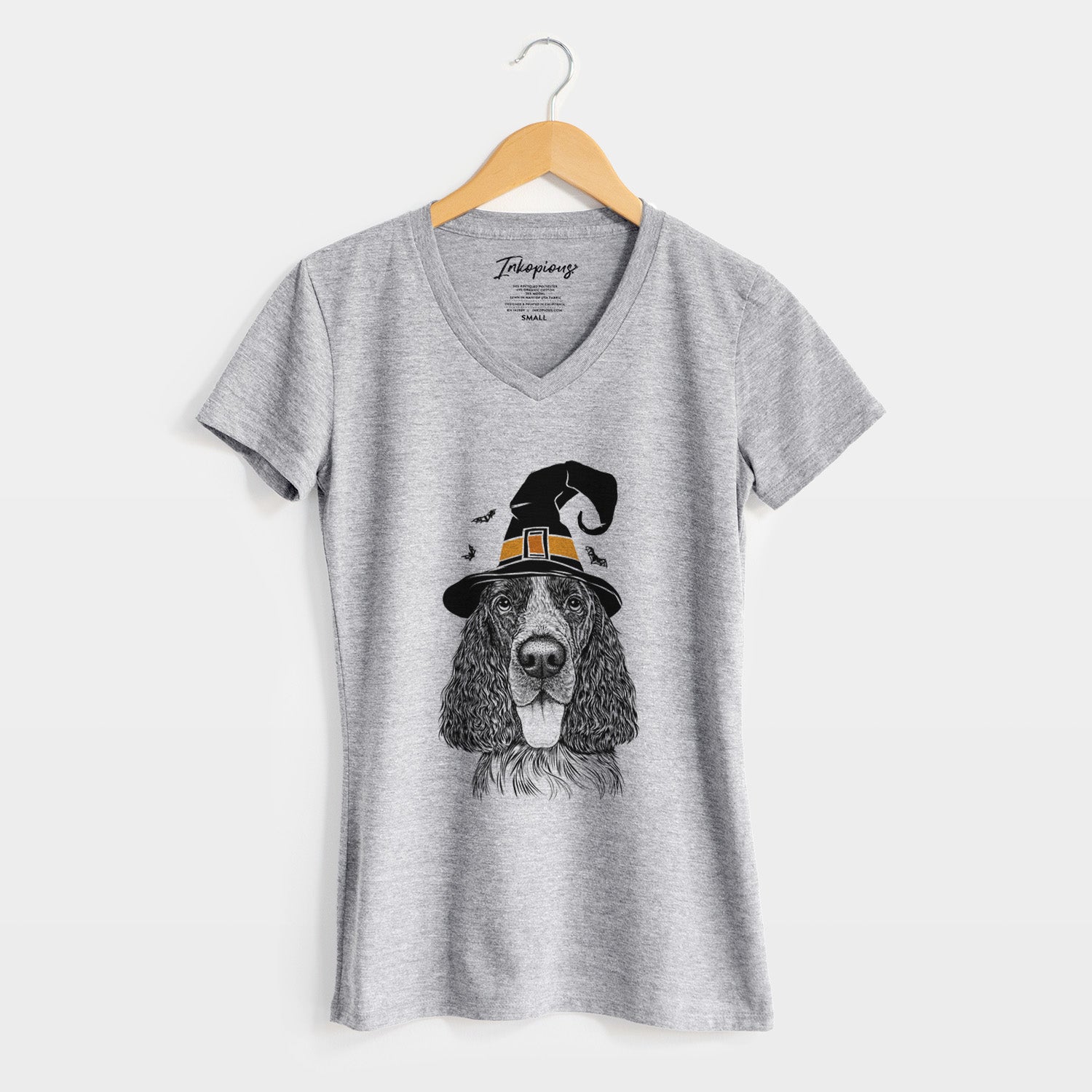 Witch Duke the English Springer Spaniel - Women's Perfect V-neck Shirt