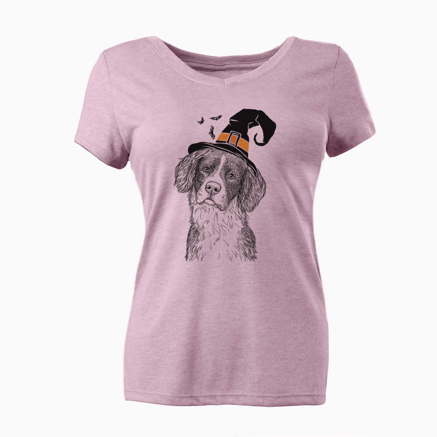 Witch Dulce  the Drentsche Patrijshond - Women's V-neck Shirt