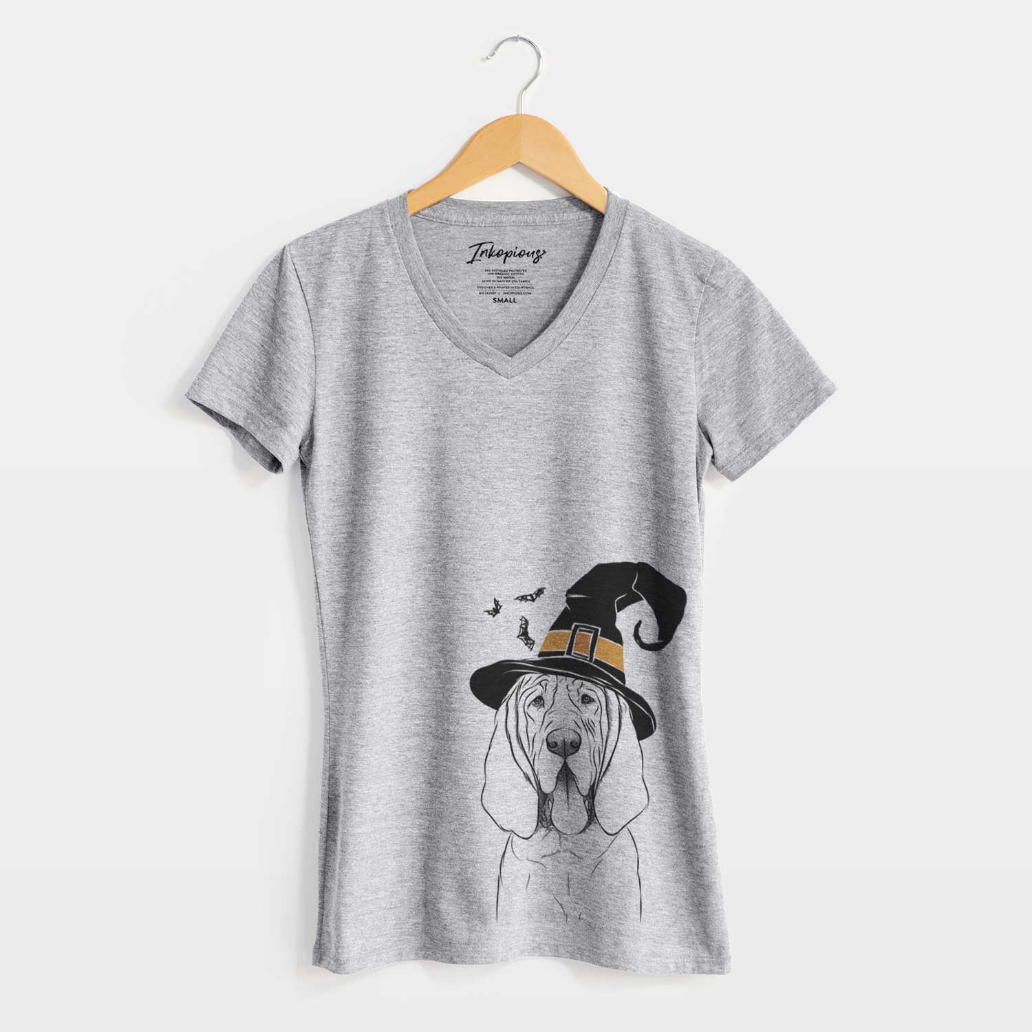 Witch Earl the Bloodhound - Women's V-neck Shirt