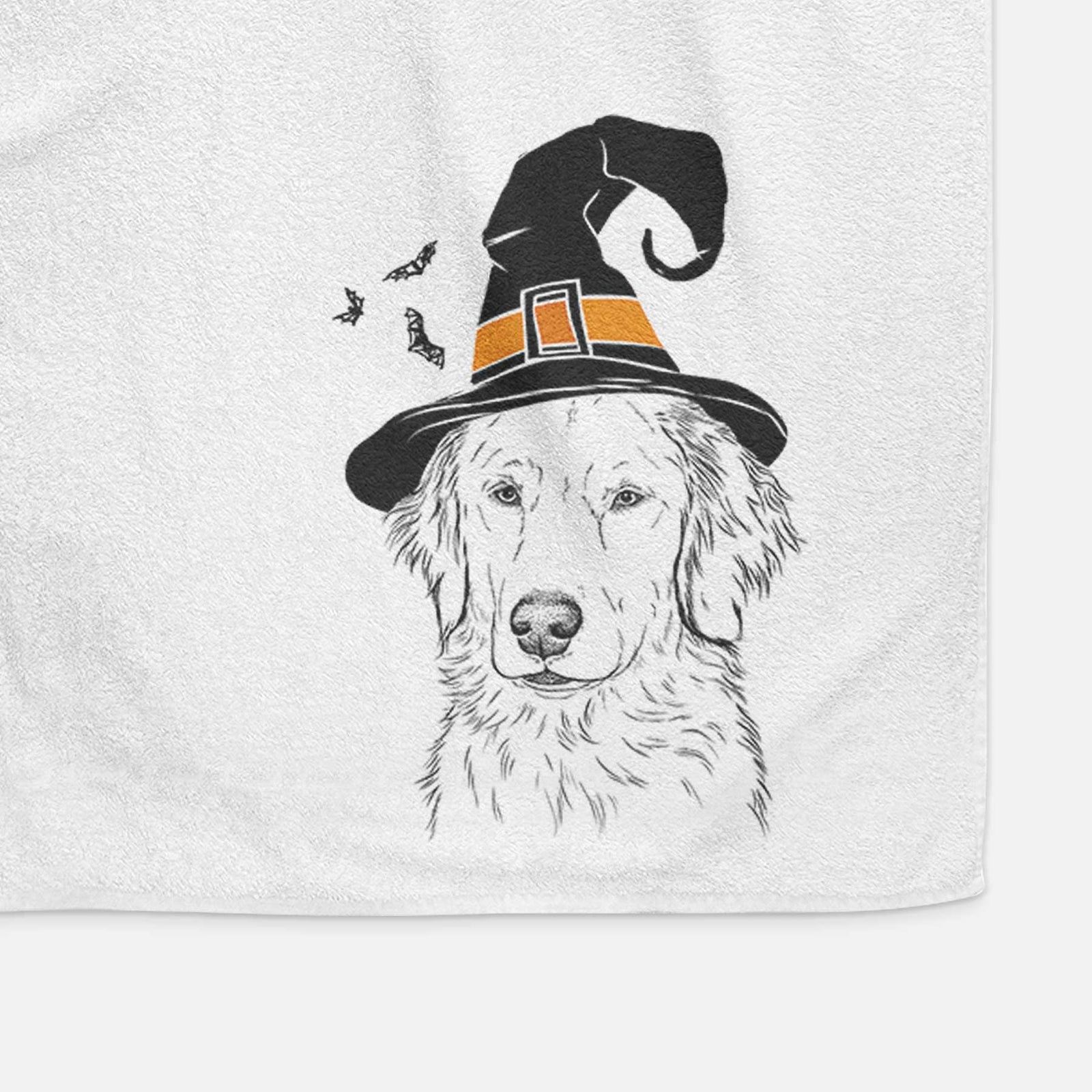 Eli the Golden Retriever Decorative Hand Towel