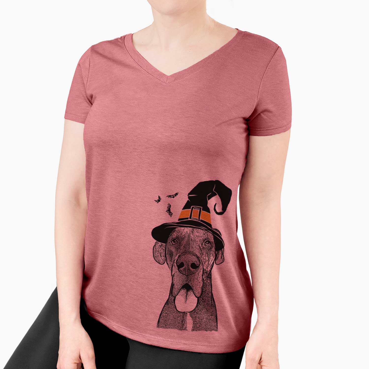 Witch Eli the Great Dane - Women's V-neck Shirt