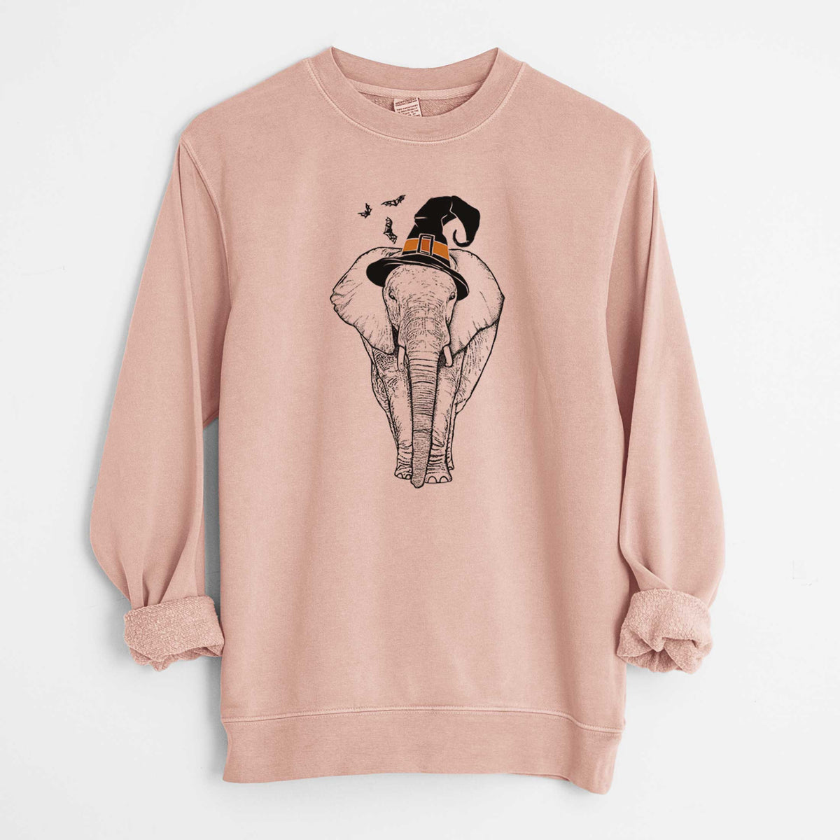 Witch Ella the Elephant - Unisex Pigment Dyed Crew Sweatshirt