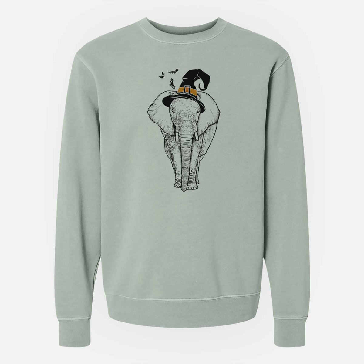 Witch Ella the Elephant - Unisex Pigment Dyed Crew Sweatshirt