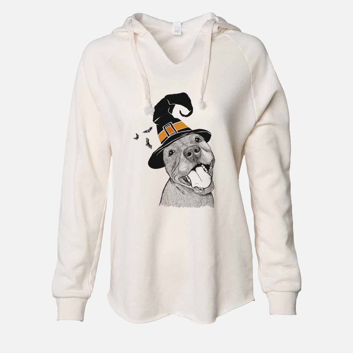 Witch Eloise the Pitbull Mix - Cali Wave Hooded Sweatshirt