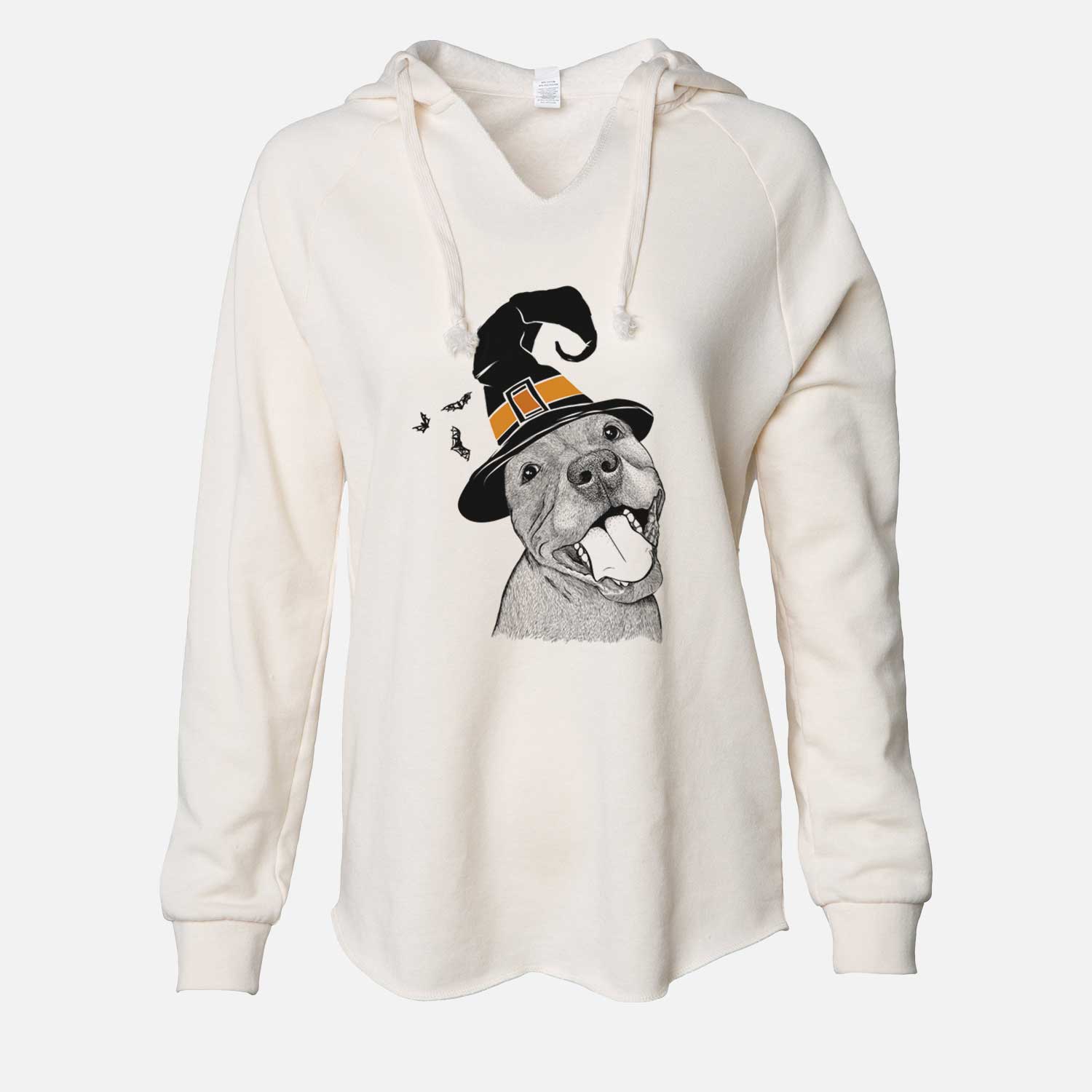 Witch Eloise the Pitbull Mix - Cali Wave Hooded Sweatshirt