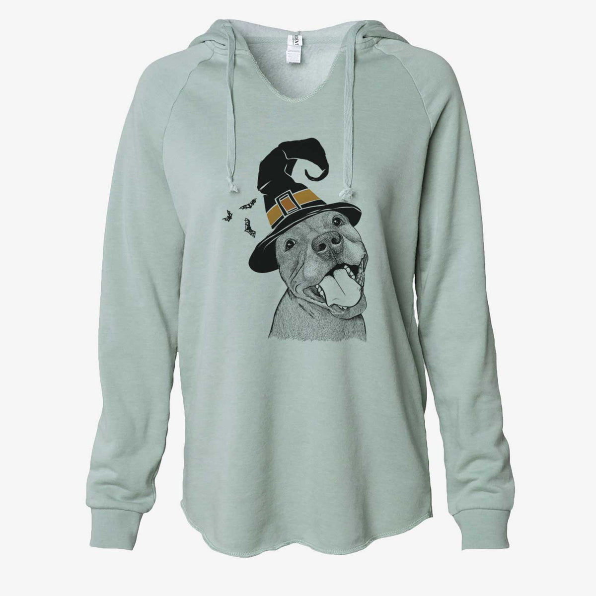 Witch Eloise the Pitbull Mix - Cali Wave Hooded Sweatshirt
