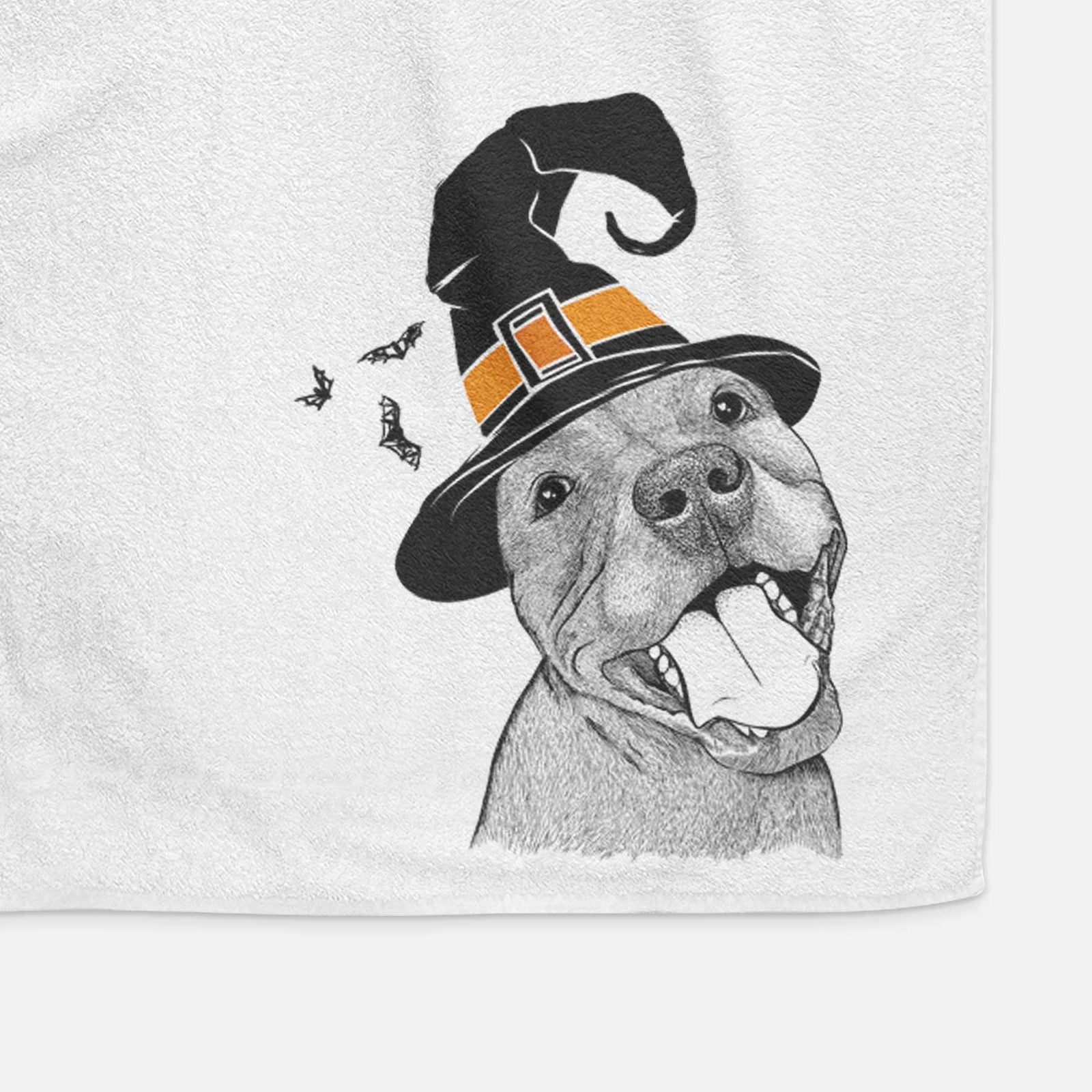 Eloise the Pitbull Mix Decorative Hand Towel