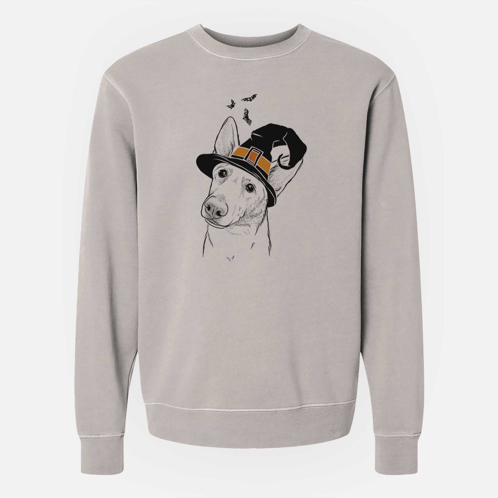 Witch Elsa the German Shepherd - Unisex Pigment Dyed Crew Sweatshirt