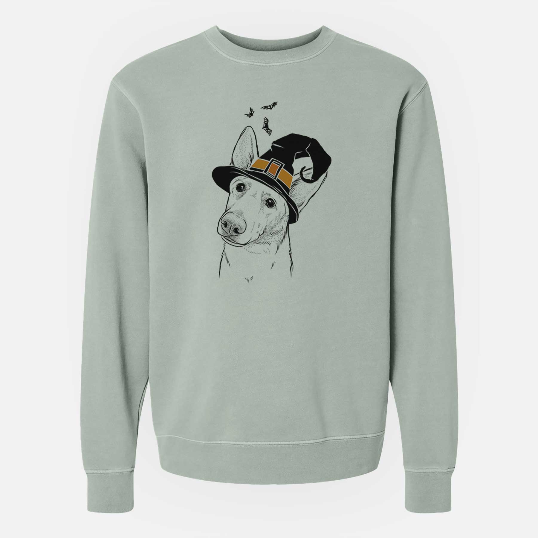 Witch Elsa the German Shepherd - Unisex Pigment Dyed Crew Sweatshirt