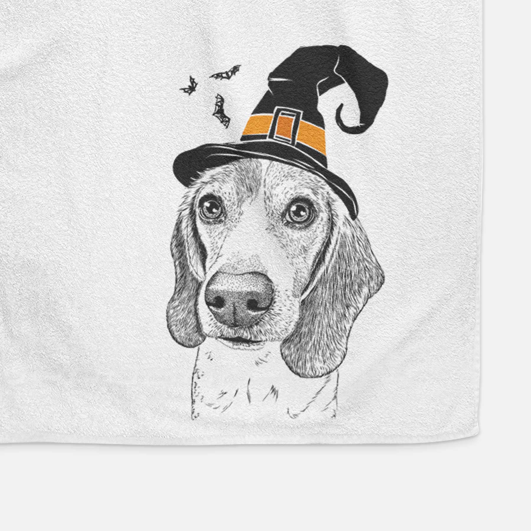 Elvis the Bluetick Beagle Decorative Hand Towel