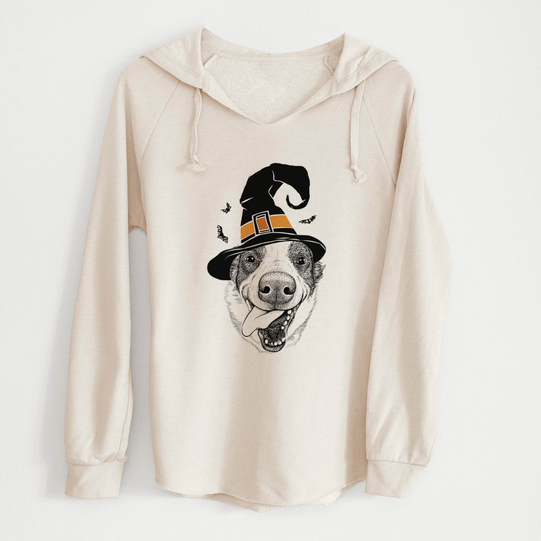 Witch Elwood the Border Collie - Cali Wave Hooded Sweatshirt