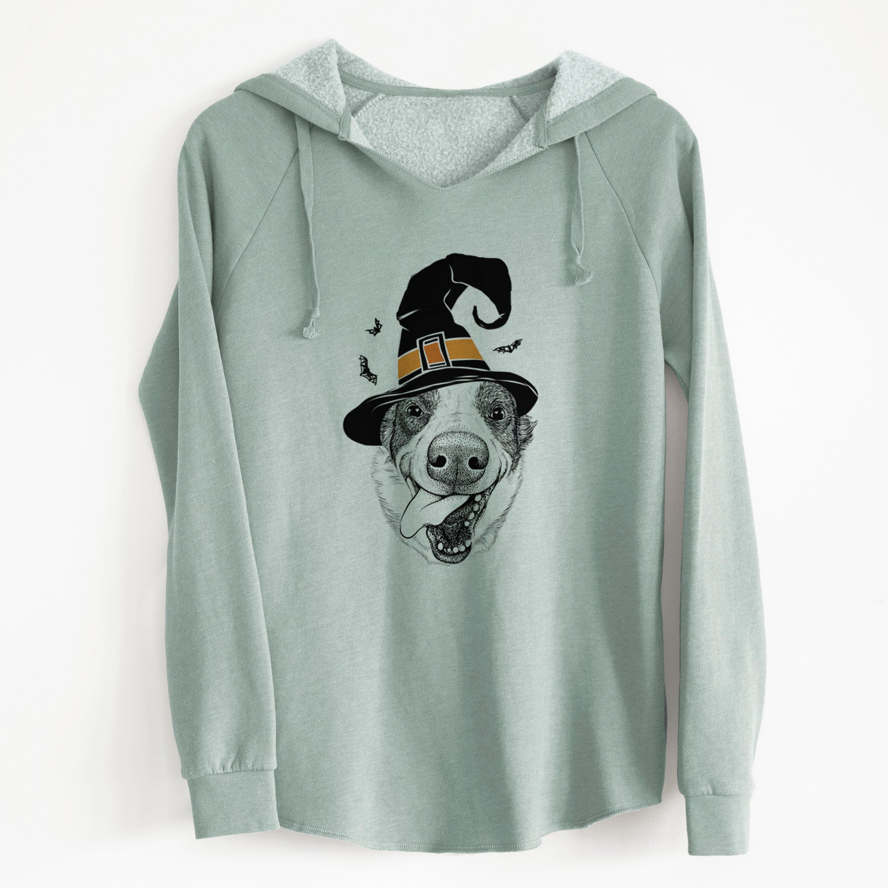 Witch Elwood the Border Collie - Cali Wave Hooded Sweatshirt