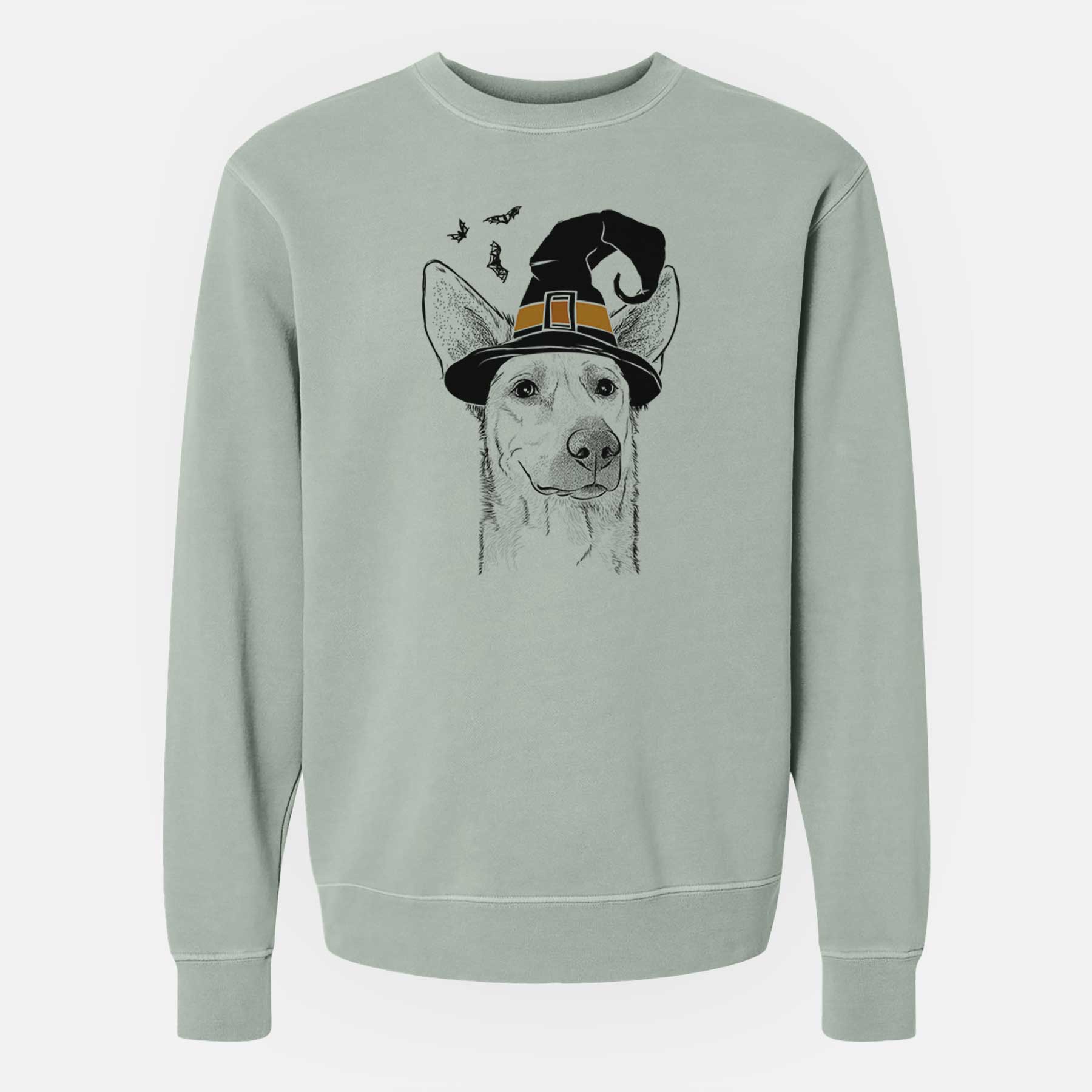 Witch Ember the Shepherd Mix - Unisex Pigment Dyed Crew Sweatshirt