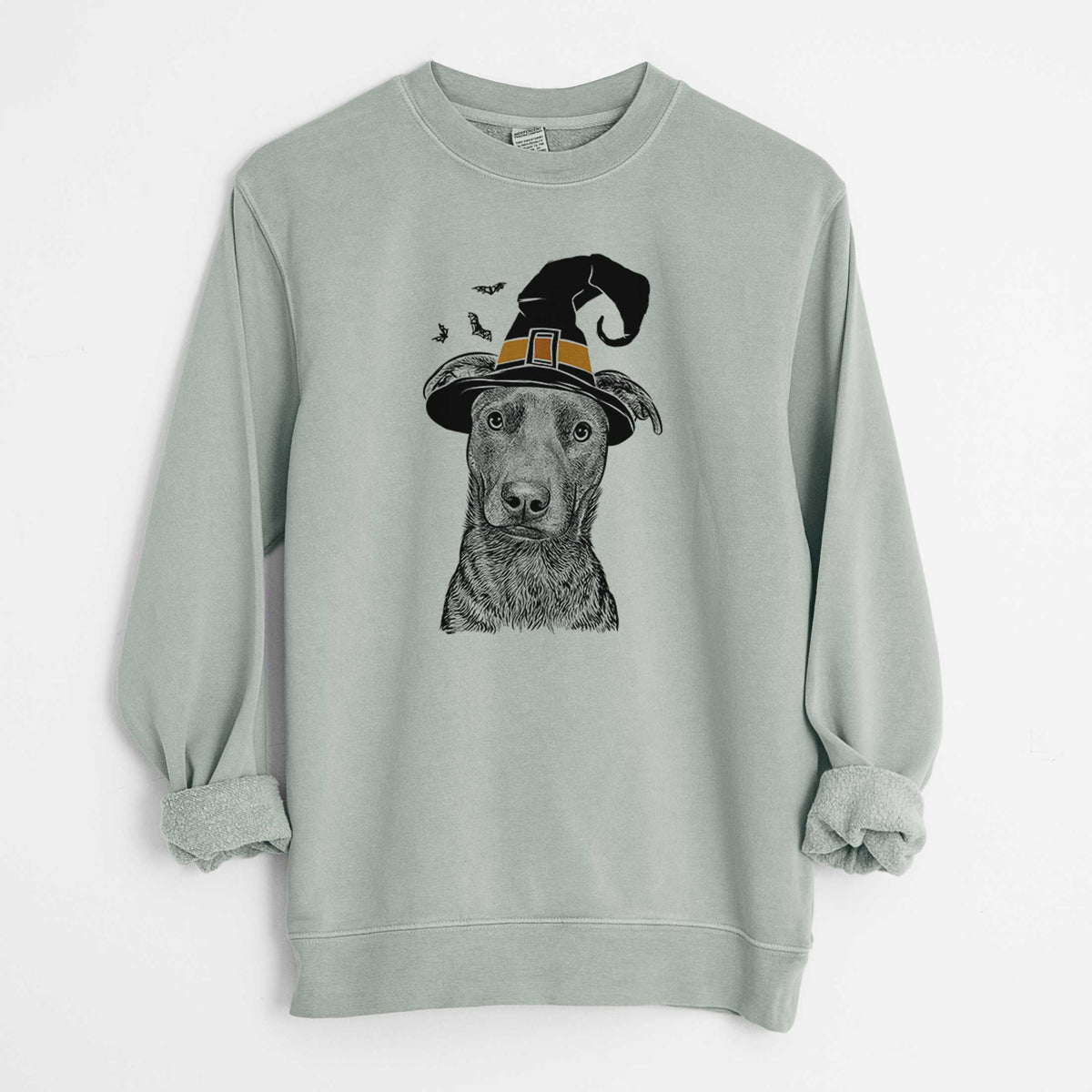 Witch Embyr the Mixed Breed - Unisex Pigment Dyed Crew Sweatshirt