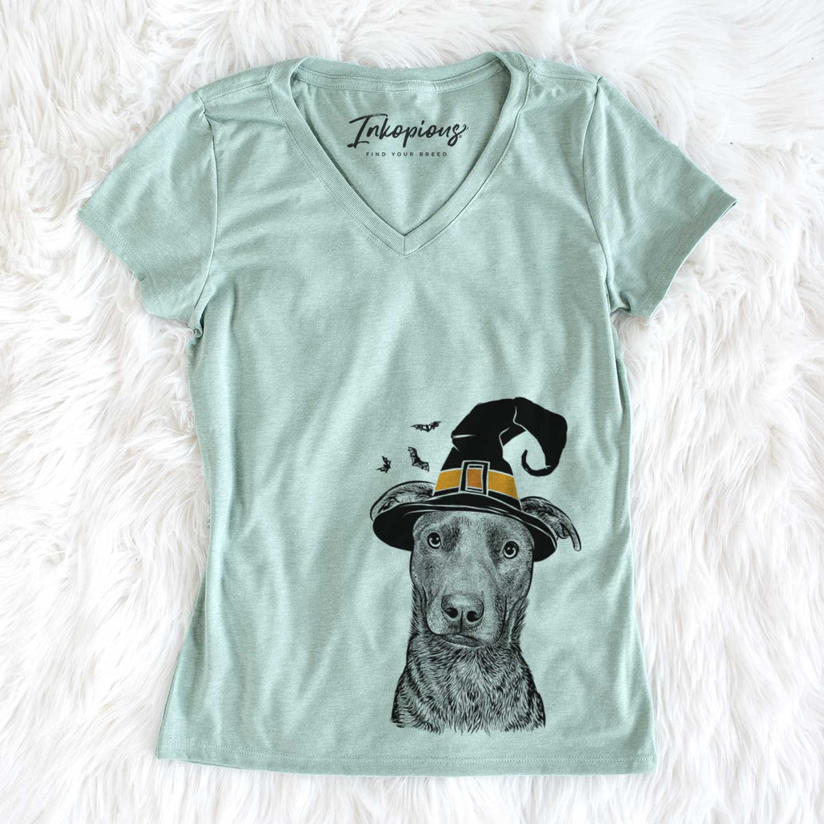 Witch Embyr the Mixed Breed - Women&#39;s V-neck Shirt