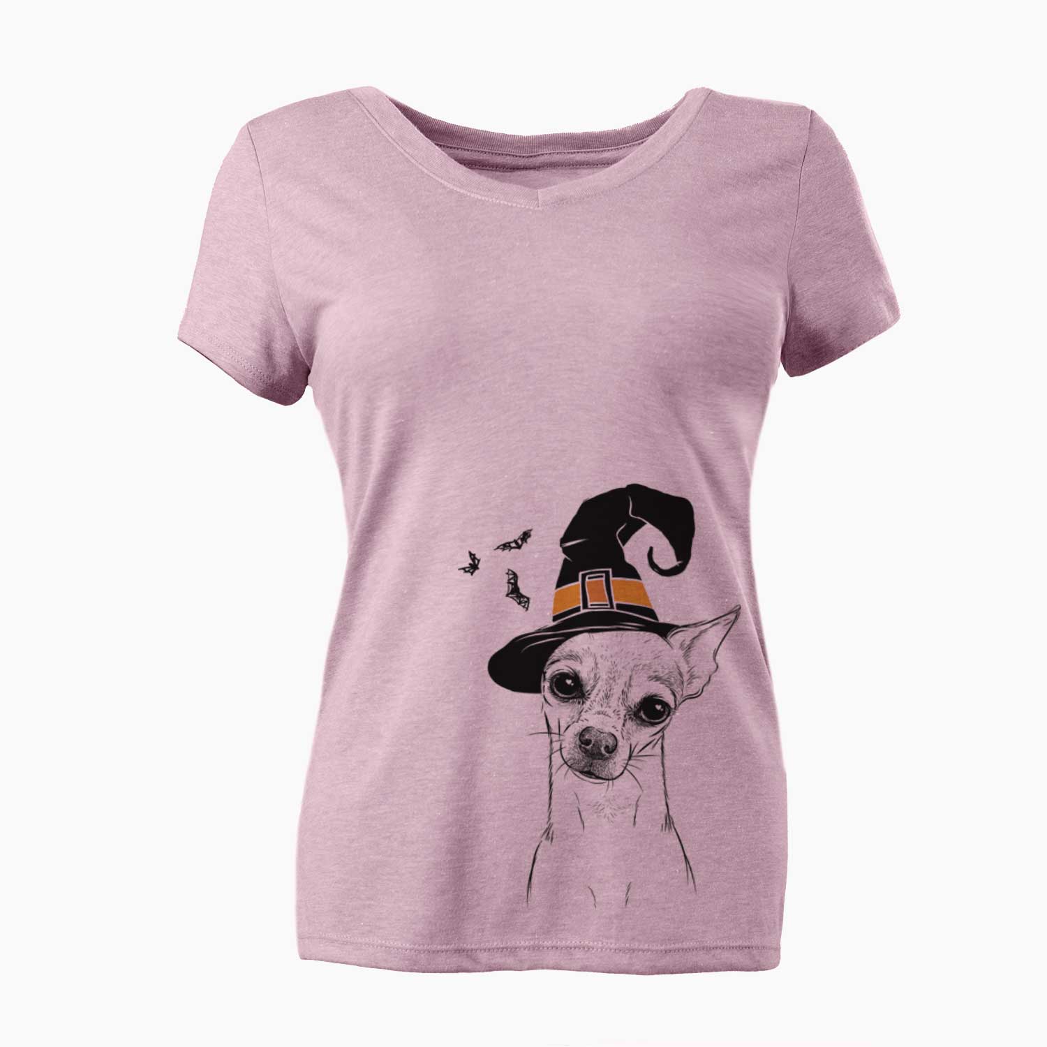 Witch Emee the Chihuahua - Women's V-neck Shirt