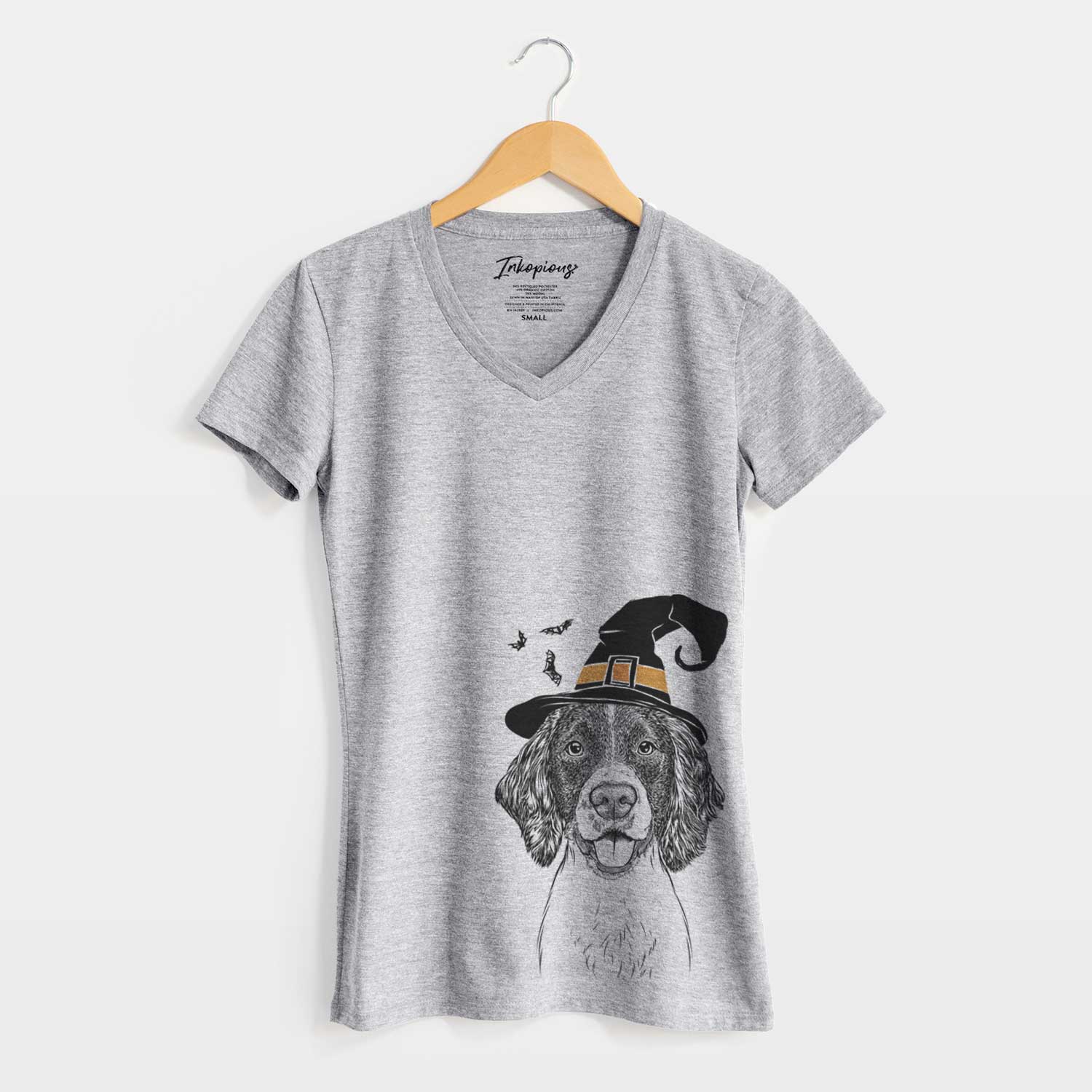 Witch Ever the English Springer Spaniel - Women's V-neck Shirt