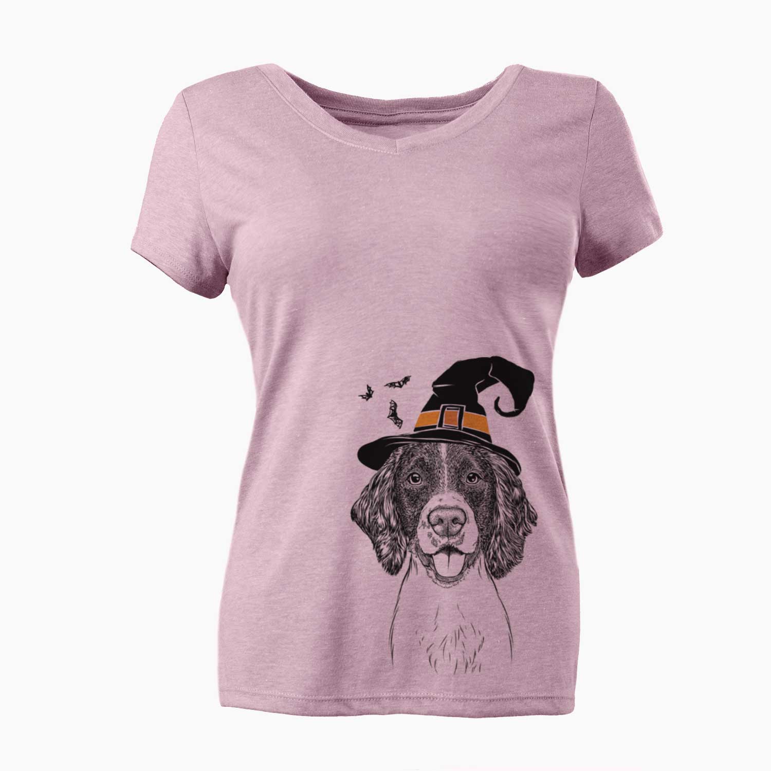 Witch Ever the English Springer Spaniel - Women's V-neck Shirt