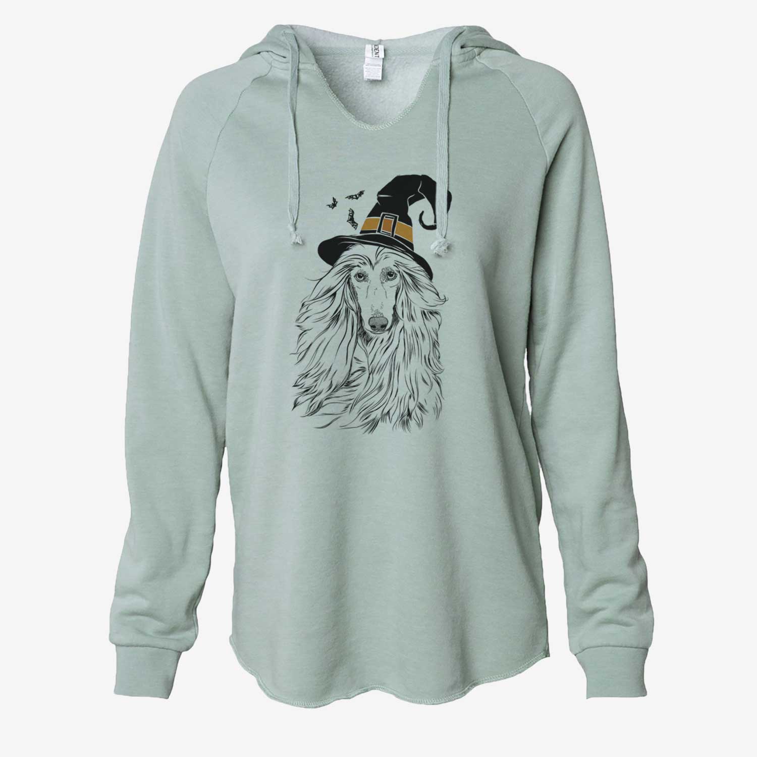 Witch Fabio the Afghan Hound - Cali Wave Hooded Sweatshirt