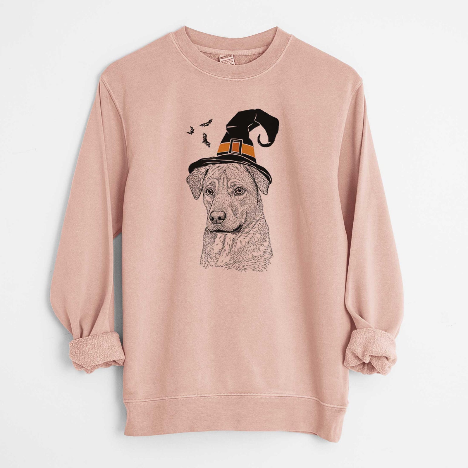 Witch Feta the Mixed Breed - Unisex Pigment Dyed Crew Sweatshirt