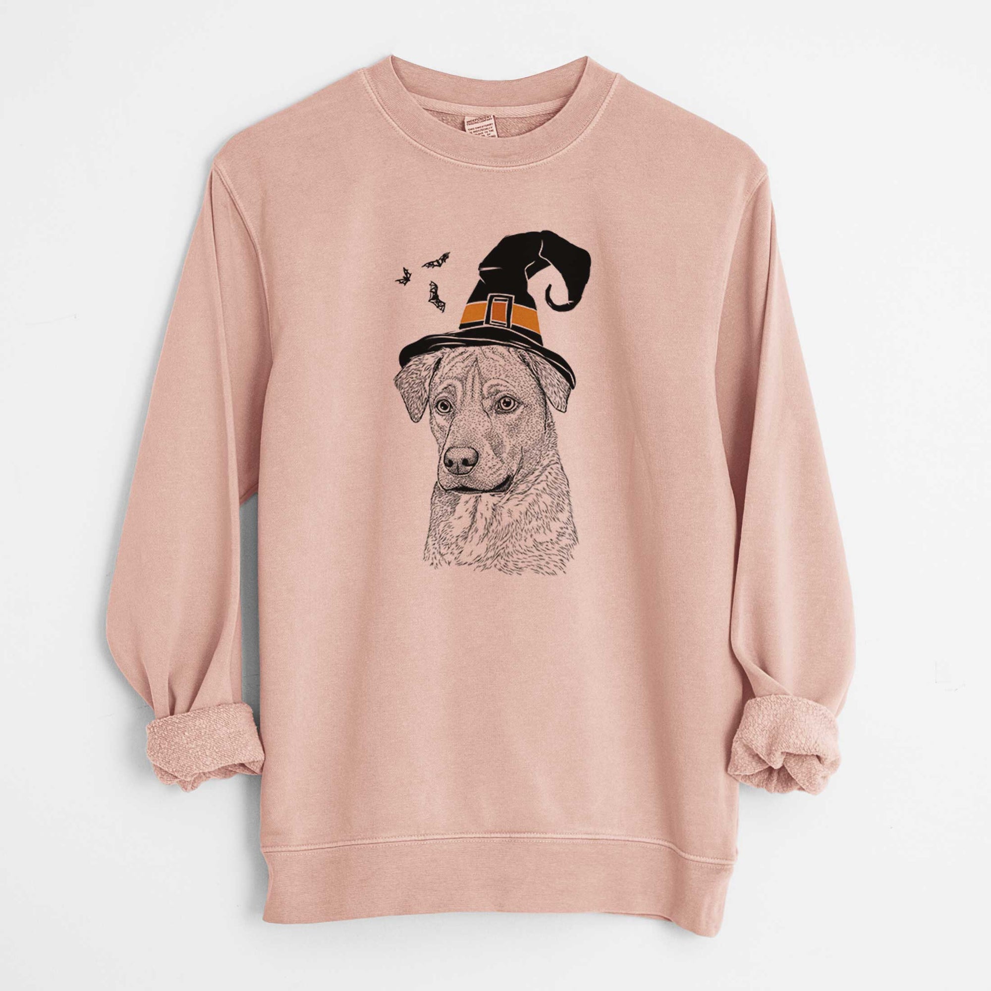 Witch Feta the Mixed Breed - Unisex Pigment Dyed Crew Sweatshirt