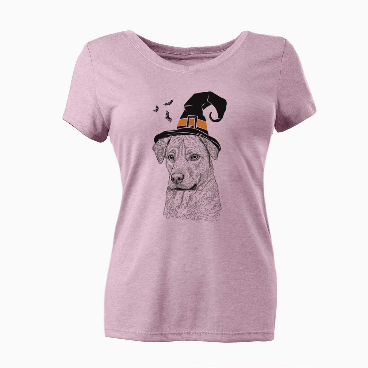 Witch Feta the Mixed Breed - Women's V-neck Shirt
