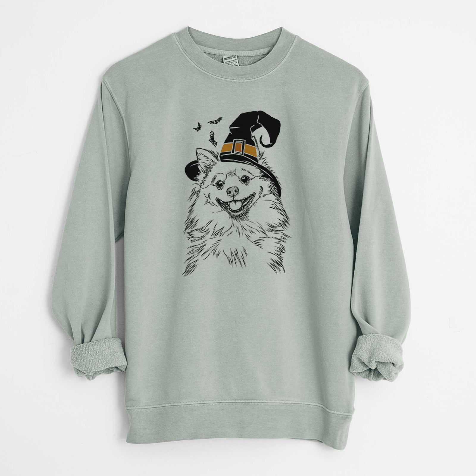 Witch Fibi the Spitz - Unisex Pigment Dyed Crew Sweatshirt