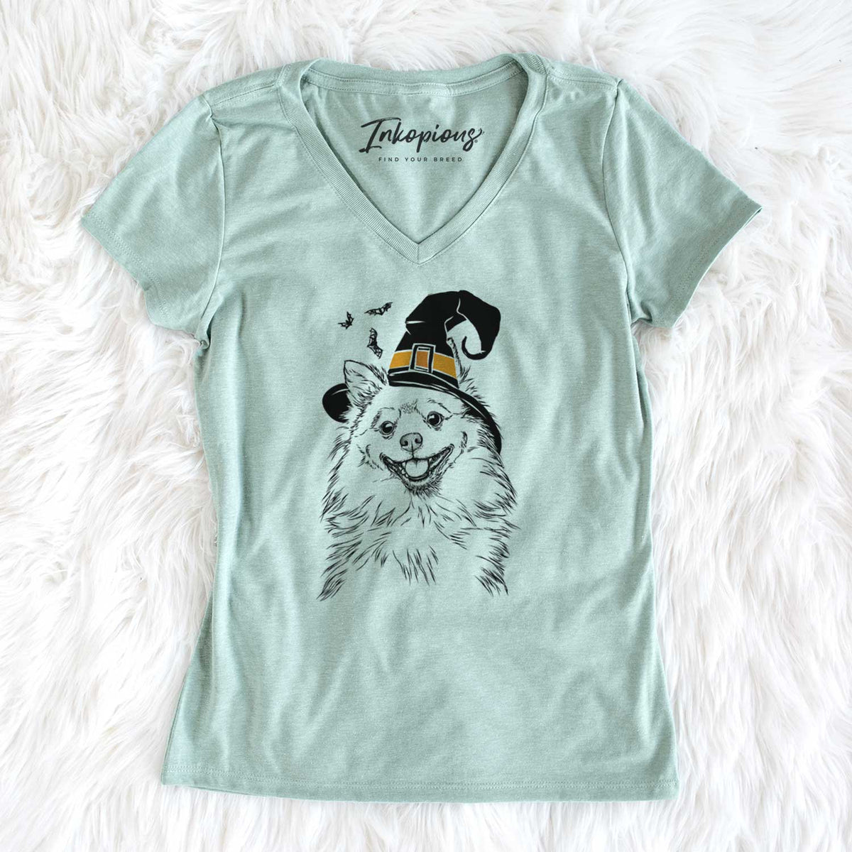 Witch Fibi the Spitz - Women's V-neck Shirt