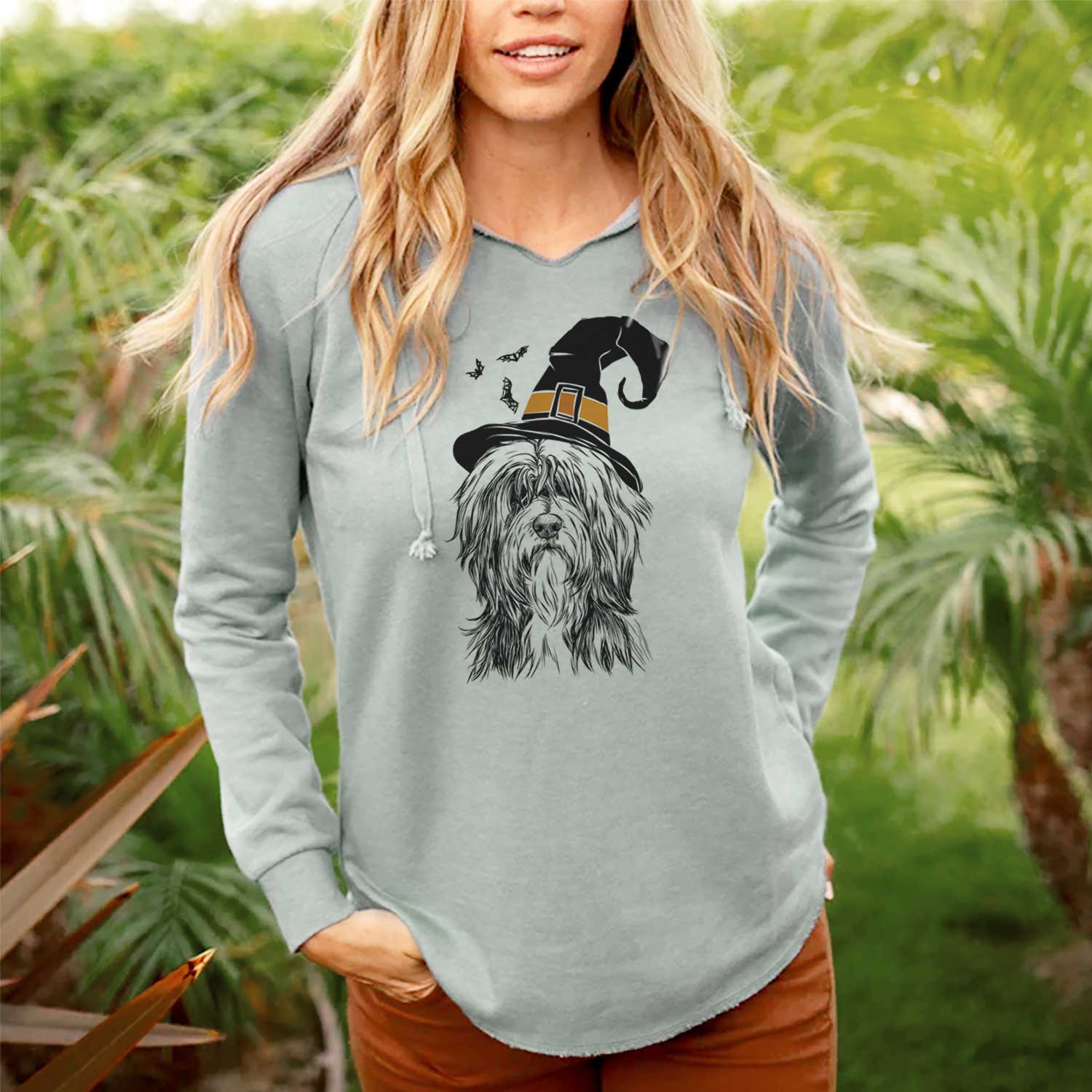 Witch Fiji the Polish Lowland Sheepdog - Cali Wave Hooded Sweatshirt