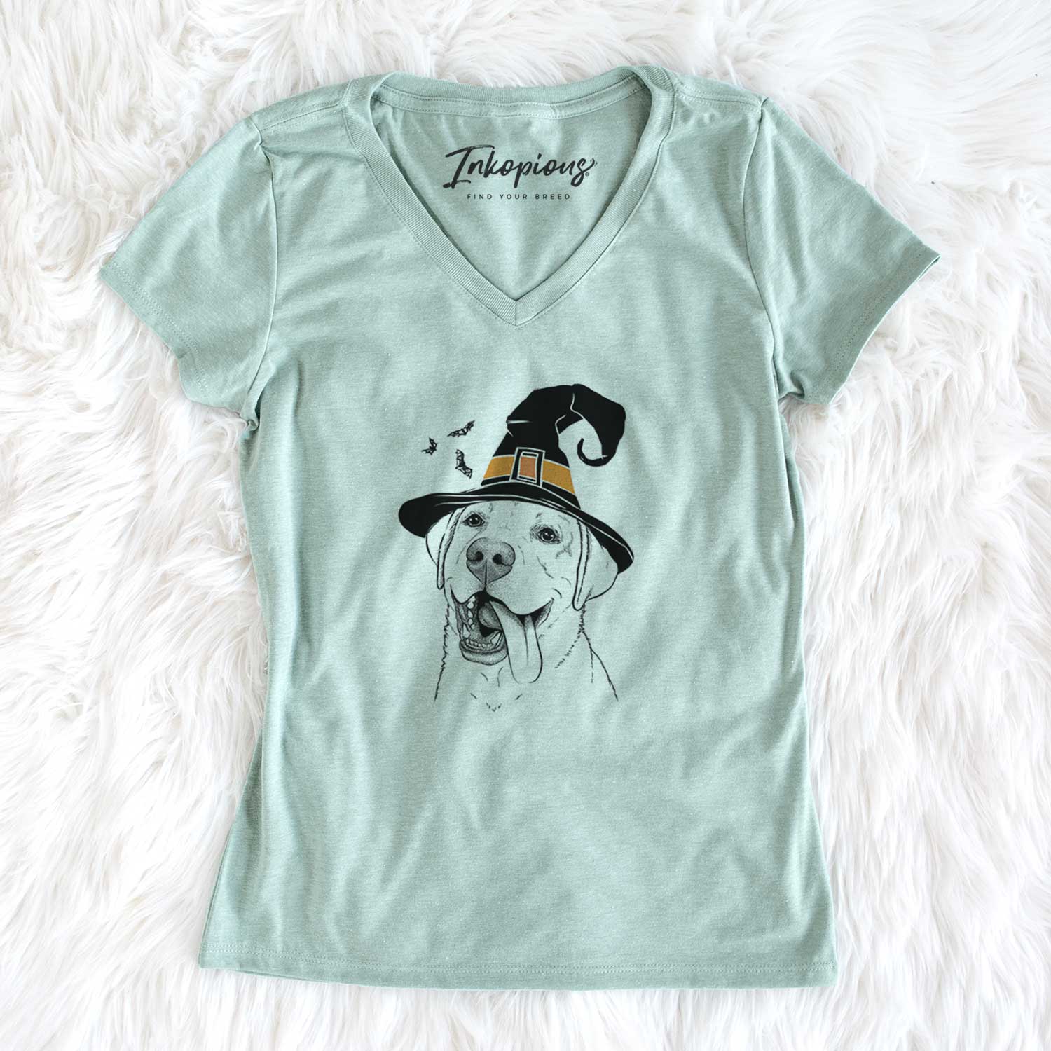 Witch Finn the Labrador Retriever - Women's V-neck Shirt