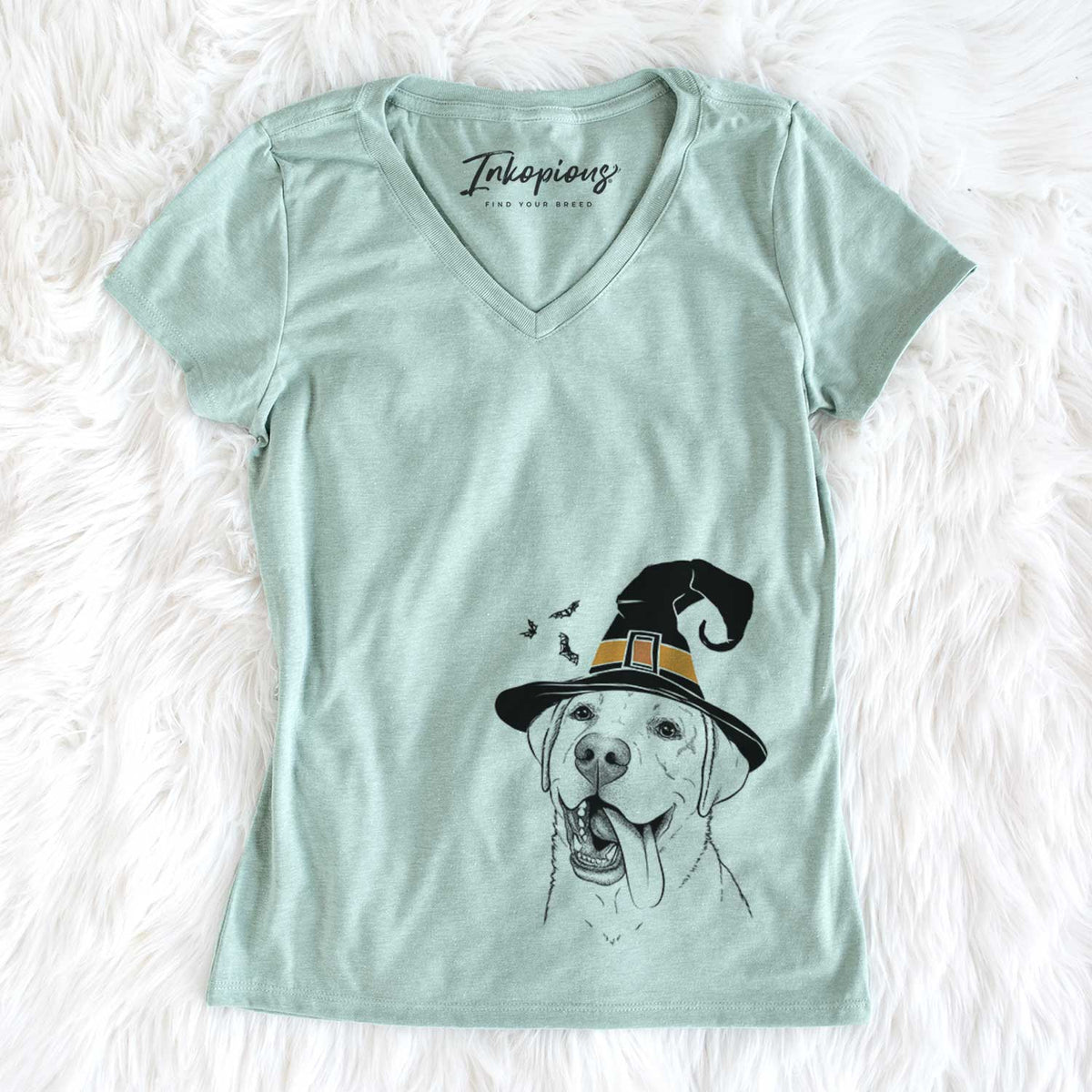 Witch Finn the Labrador Retriever - Women&#39;s V-neck Shirt