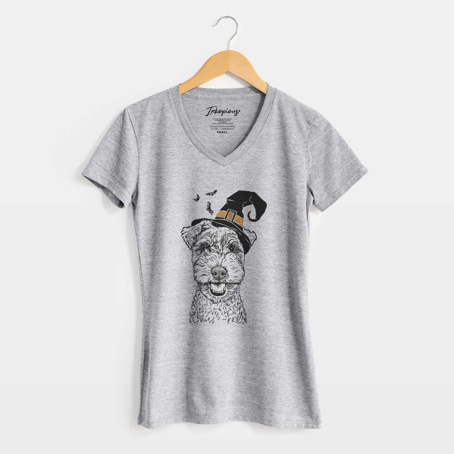 Witch Fintan the Irish Troodle - Women's V-neck Shirt